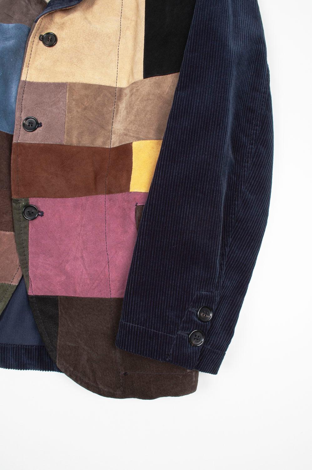 Comme des Garcons Men Jacket Leather Blazer Size M In Excellent Condition For Sale In Kaunas, LT