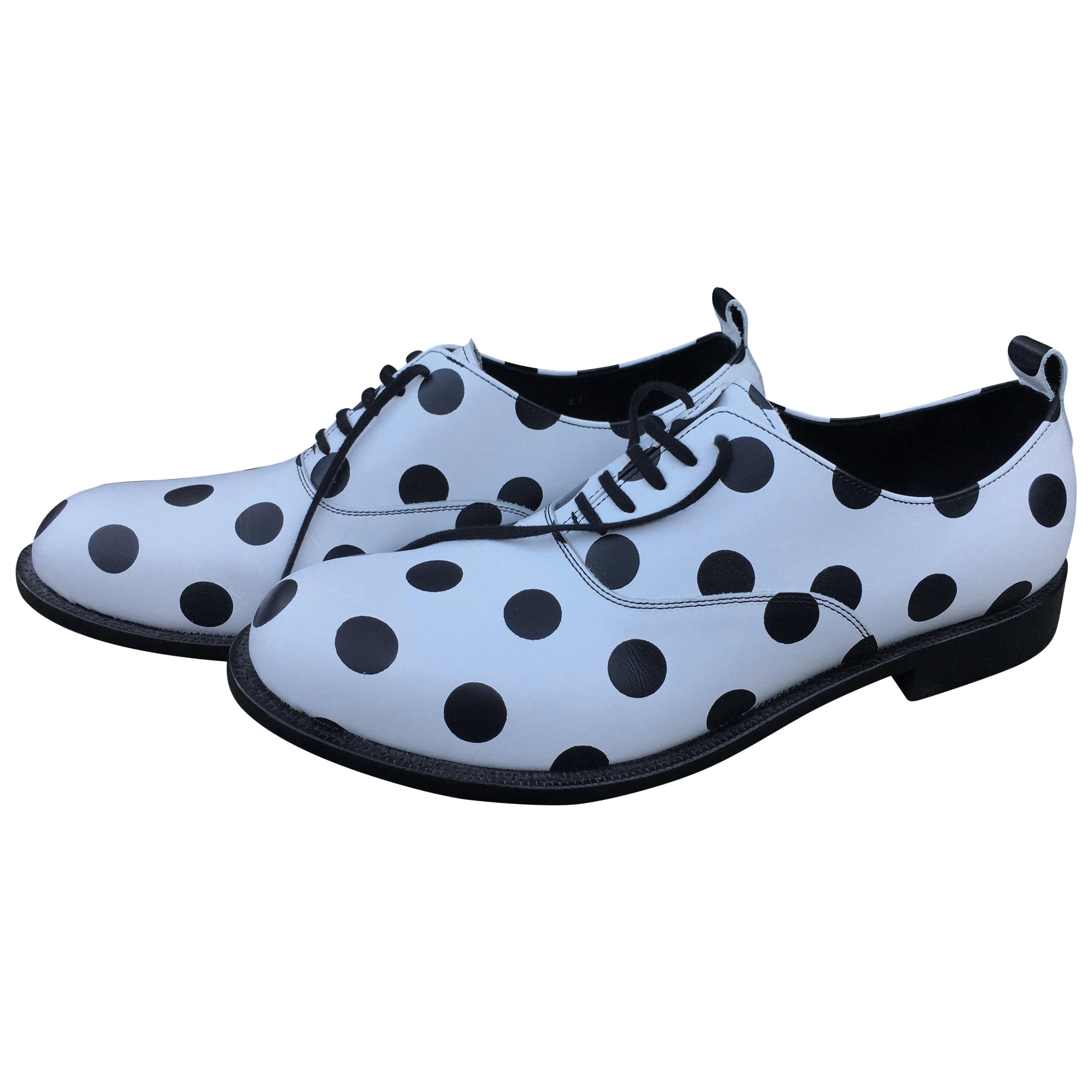 Comme des Garcons Mens Polka Dot Shoes Size 9.5 US