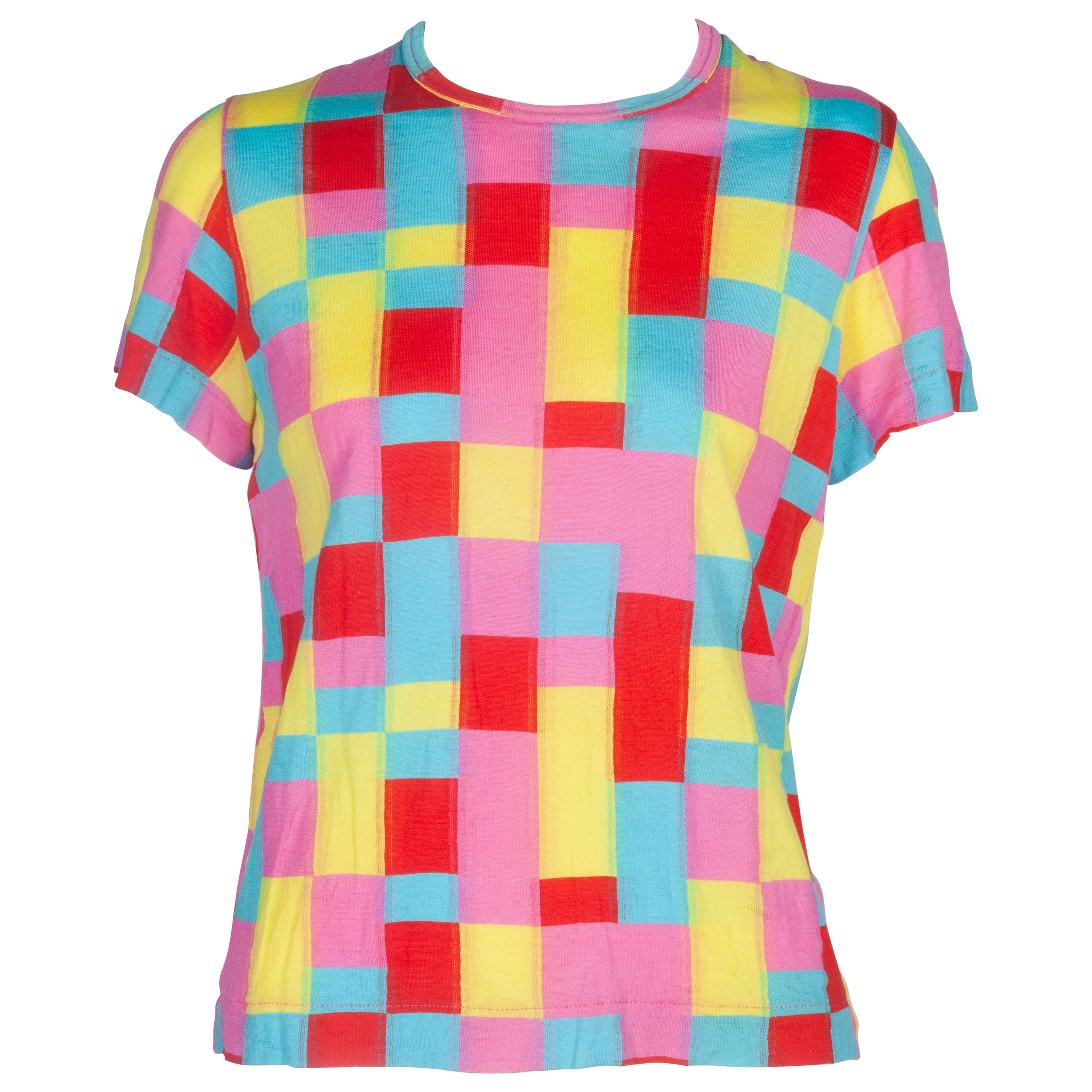 Comme des Garçons Multi-Color Patchwork T-shirt, 2001