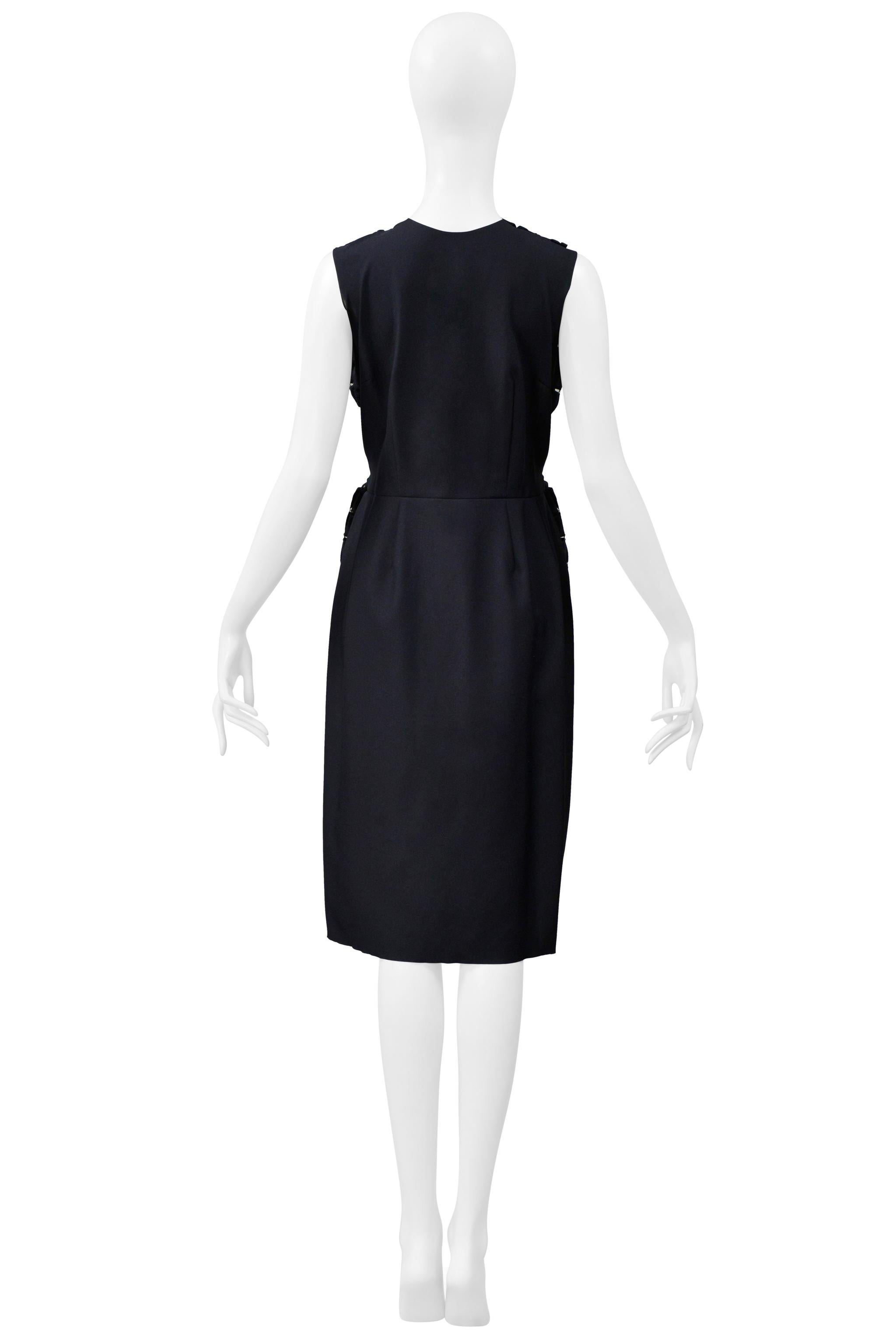 Comme Des Garcons Marineblaues Spitzen-Anglaise-Overlay-Schichtkleid 1999 im Angebot 4