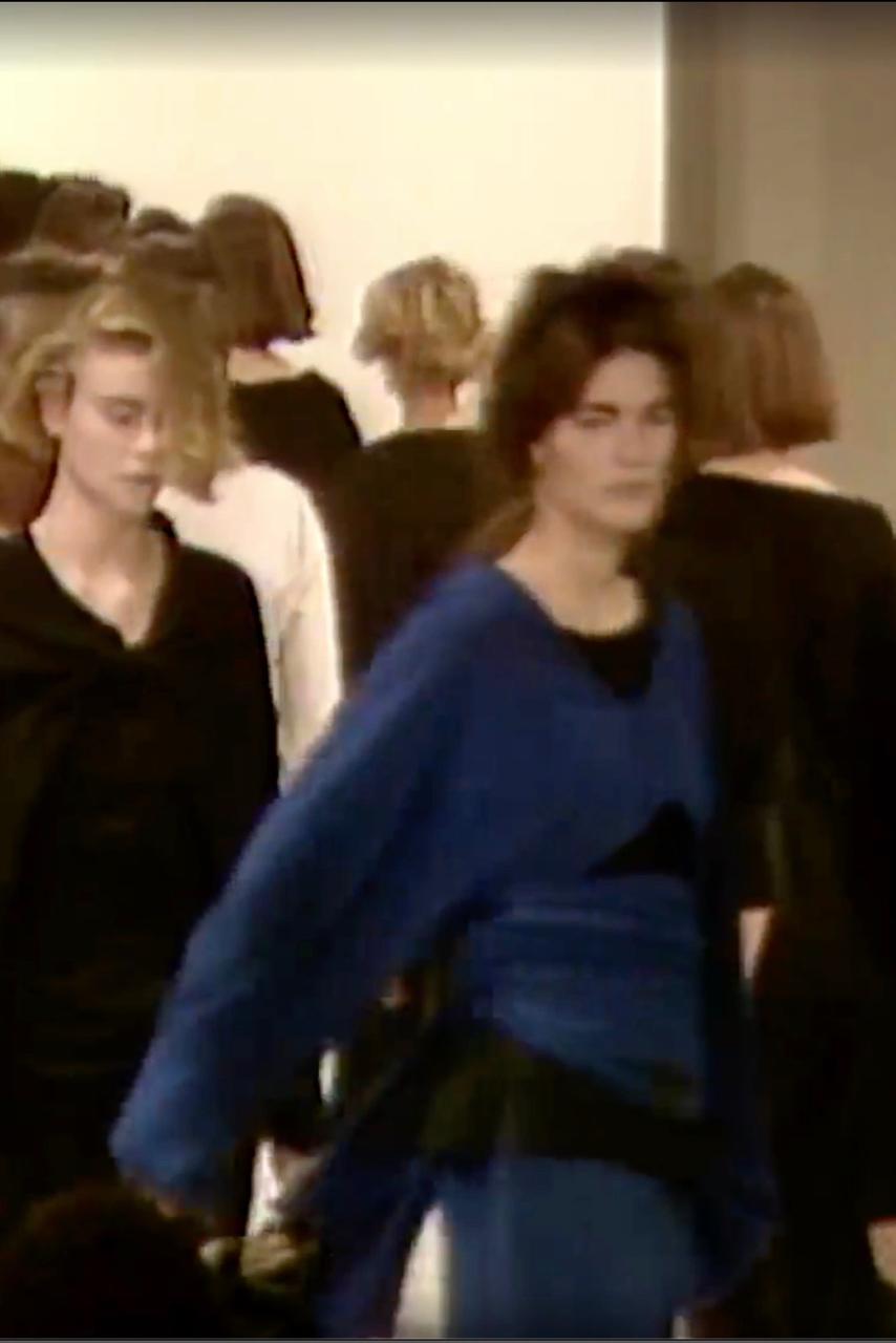 Comme des Garçons - Top cache-cœur en laine marine A/W 1983 en vente 6