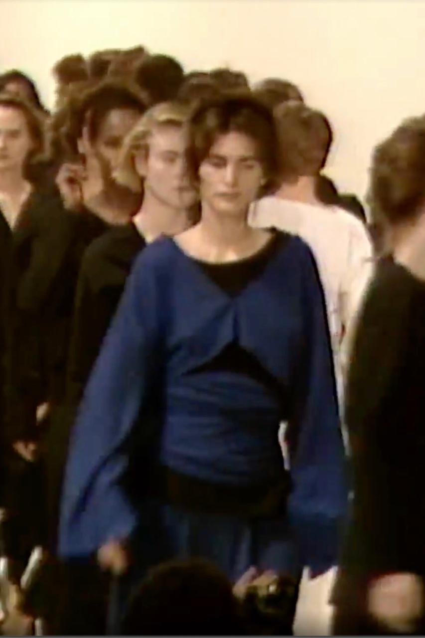 Comme des Garçons - Top cache-cœur en laine marine A/W 1983 en vente 4