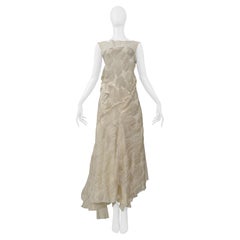 Comme Des Garcons Off-White - abito vintage floreale e di mussola decostruito 1997