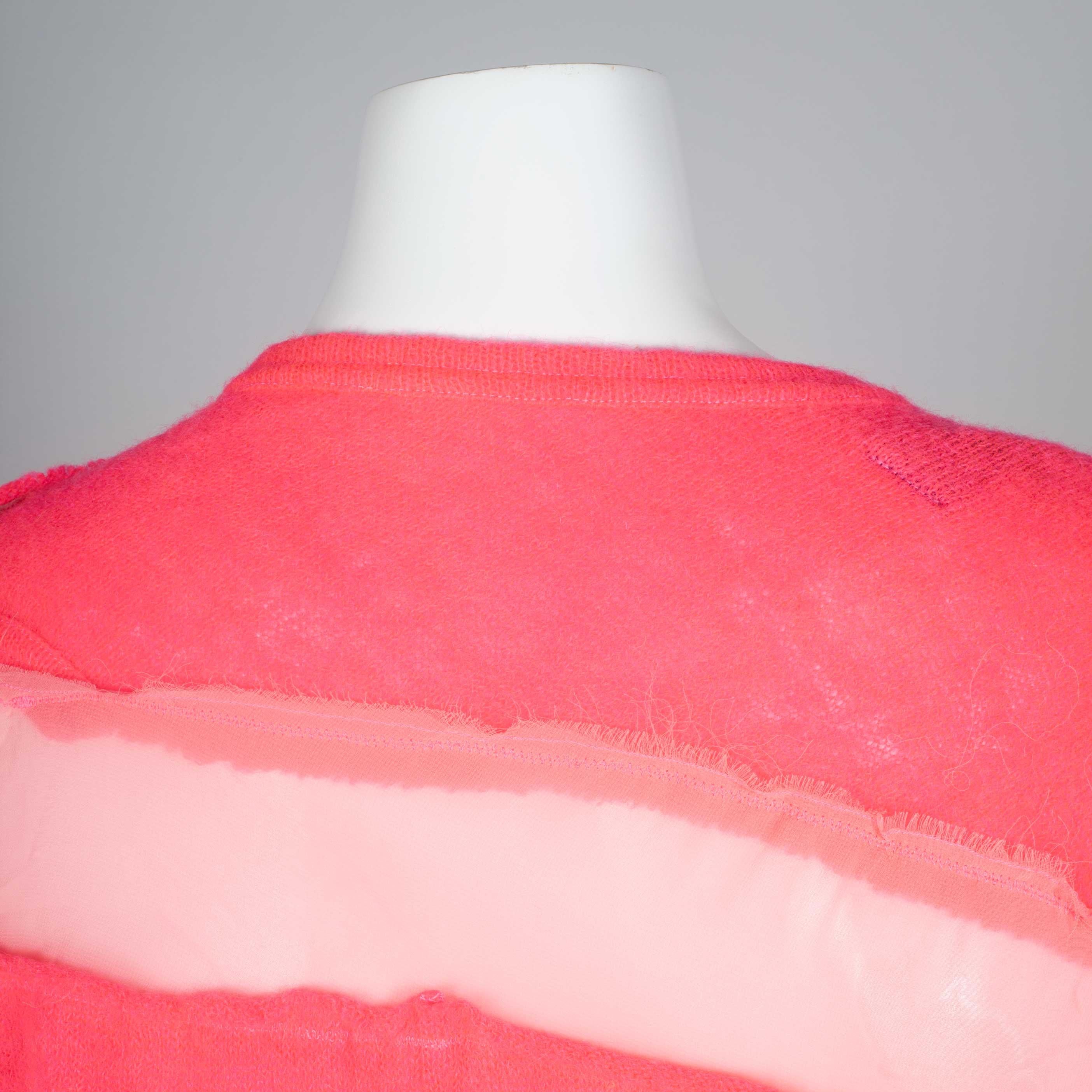 Comme des Garçons Pink Asymmetric Sweater Dress, 2013 13