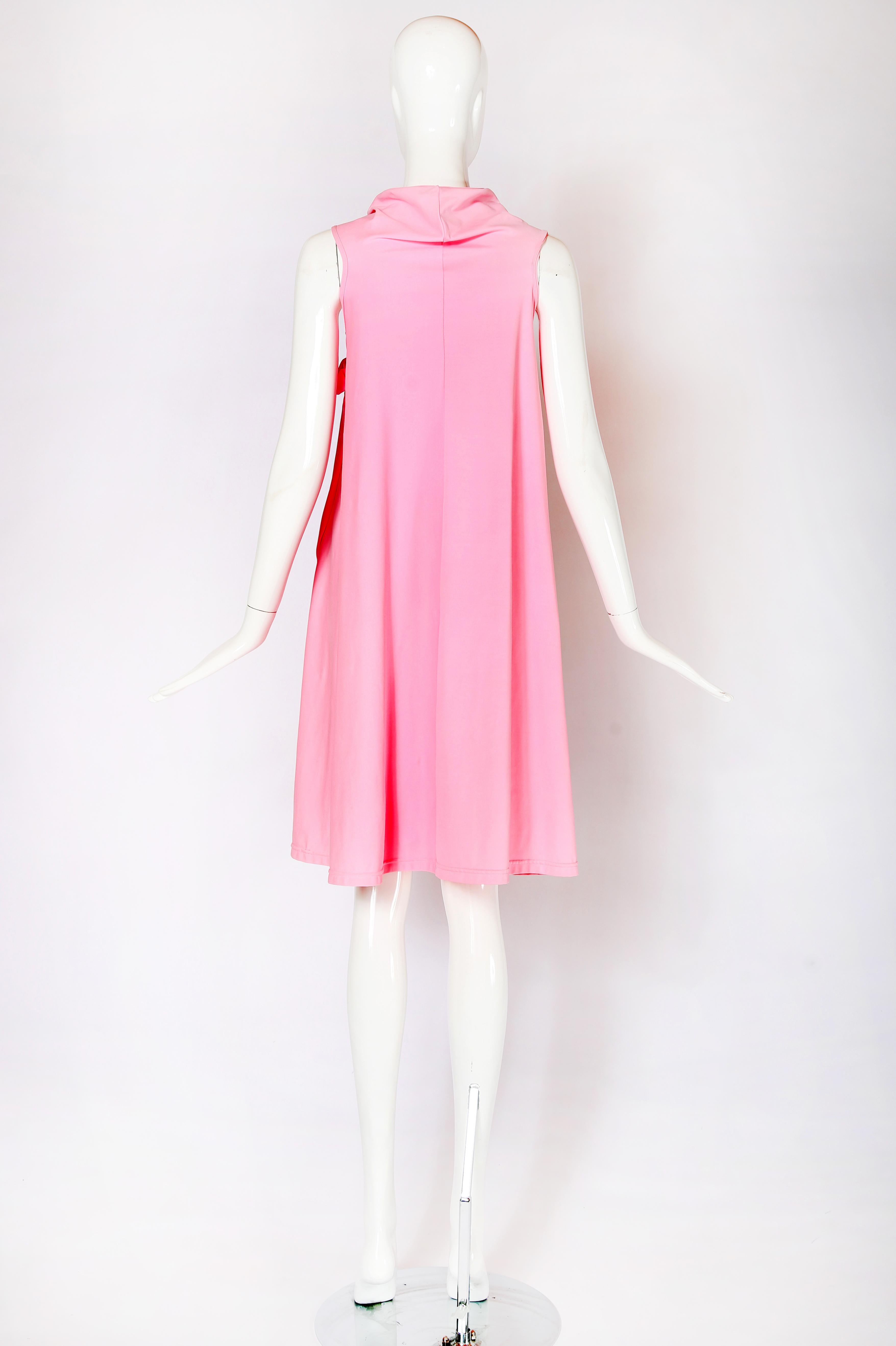 Comme Des Garcons Pink Padded Gloves Dress 2007 1