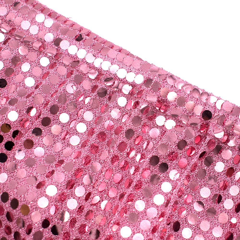 Women's Comme des Garçons Pink Sequin Asymmetric Skirt M For Sale