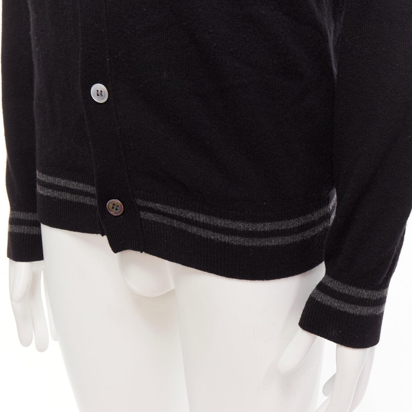 COMME DES GARCONS PLAY 2006 100% wool black heart logo cardigan M For Sale 4