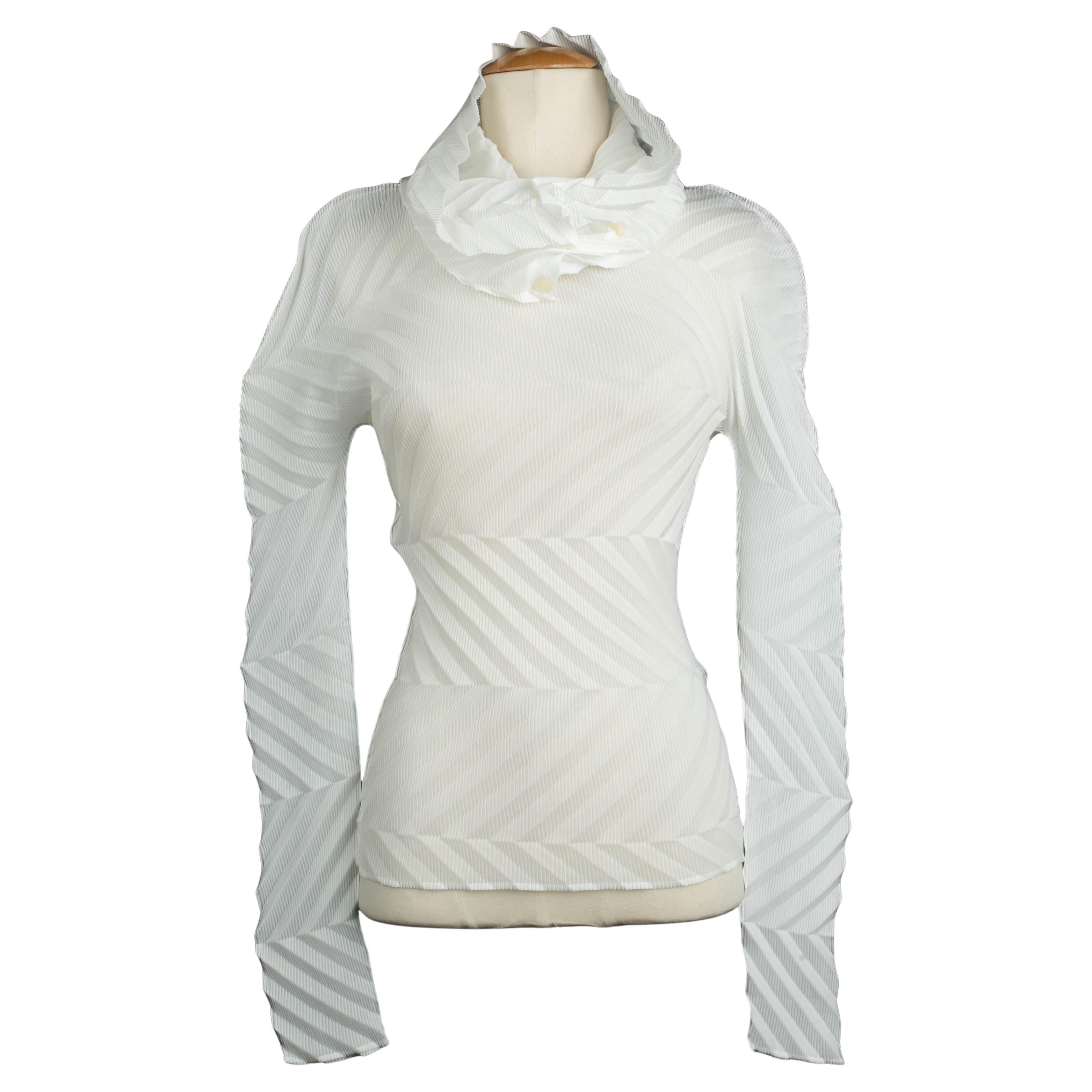 Comme des garçons pleated top (attributed to) en venta