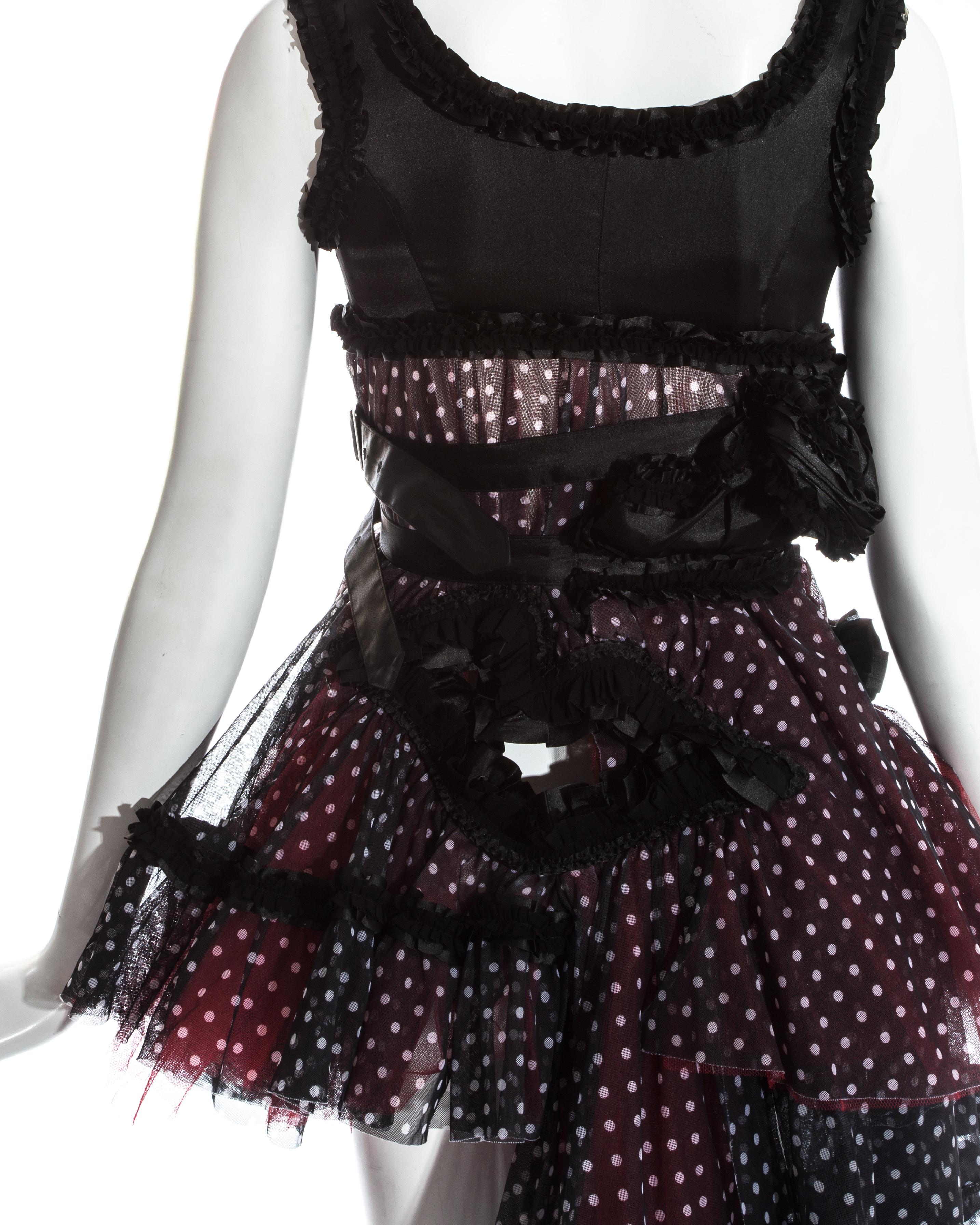 Comme des Garcons polka dot tulle deconstructed dress, fw 2008 3