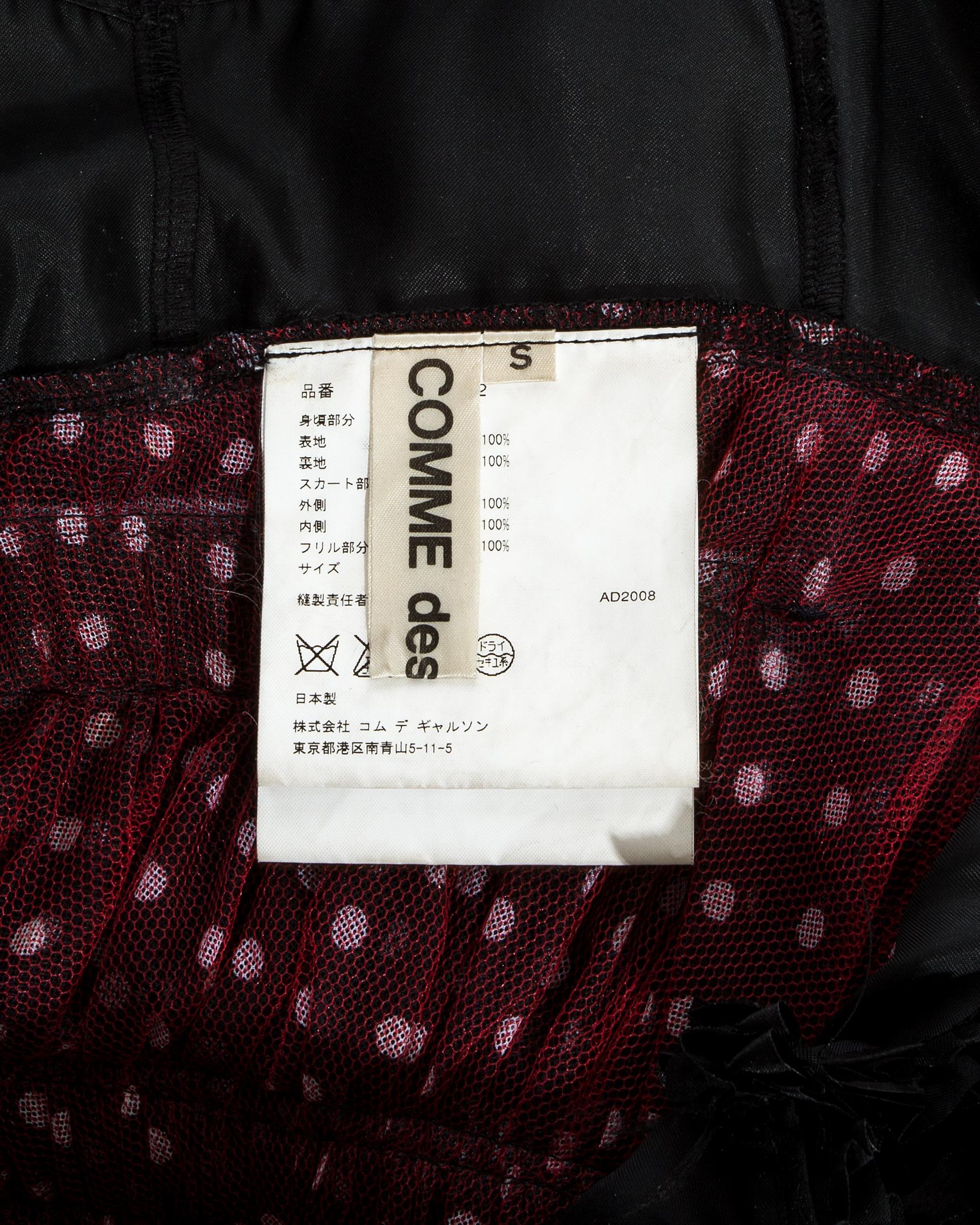 Comme des Garcons polka dot tulle deconstructed dress, fw 2008 5