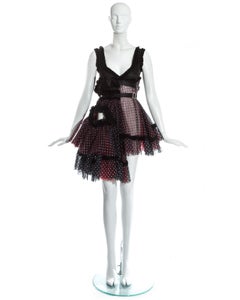 Comme des Garcons polka dot tulle deconstructed dress, fw 2008
