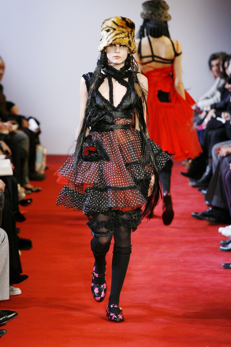 Comme des Garcons polka dot tulle deconstructed dress, fw 2008 For Sale 2