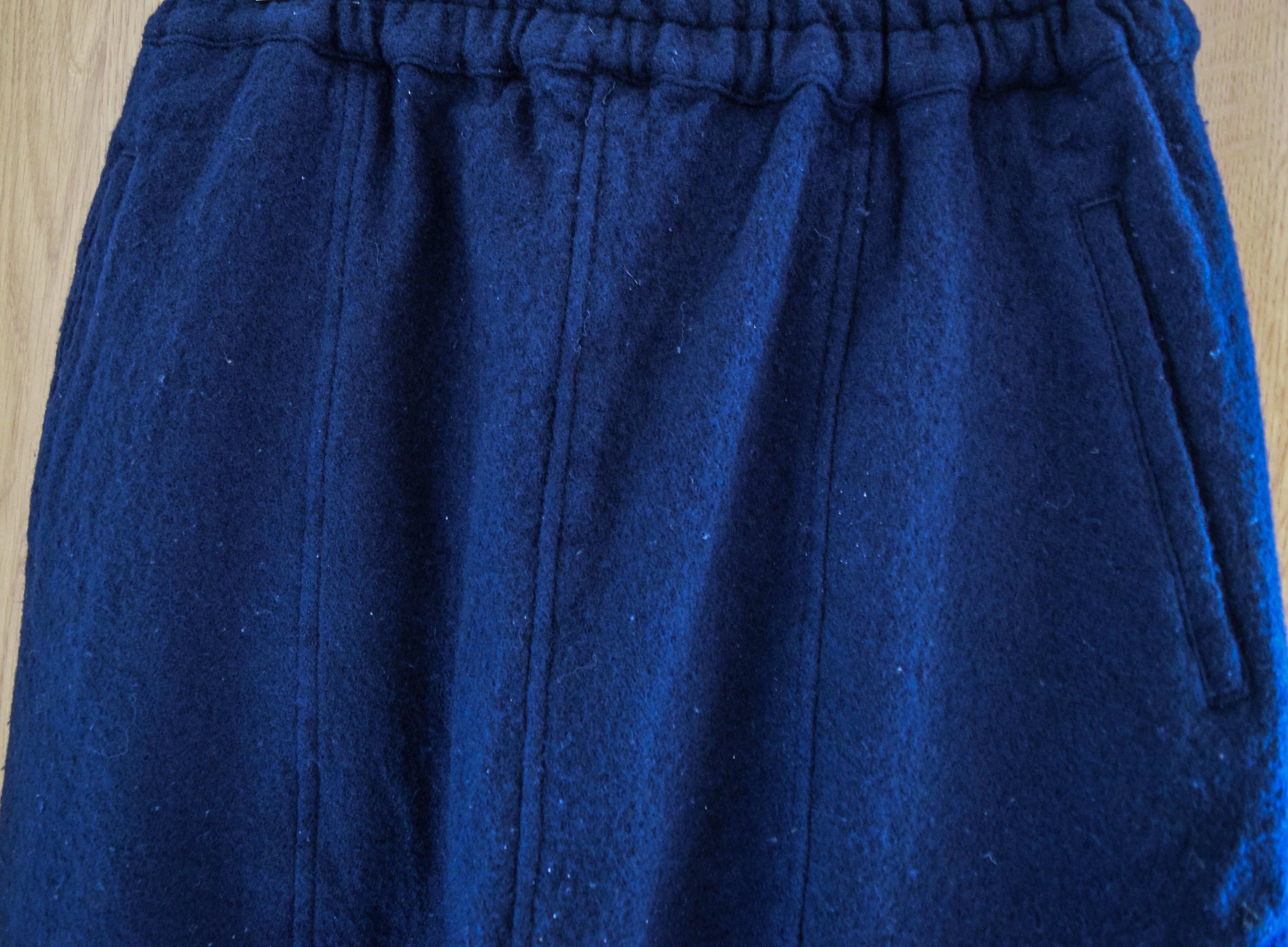 Comme des Garcons pantaloni da donna in pura lana nero in vendita 2