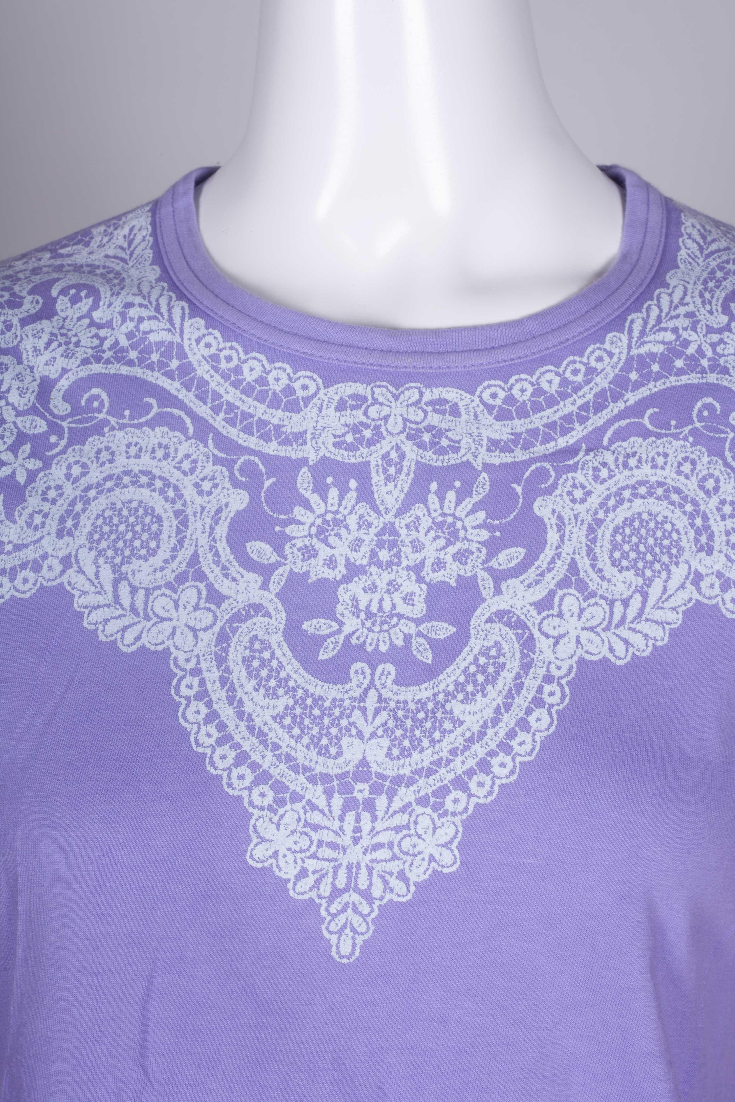 Comme des Garçons Purple T-shirt with Lace Motif, 2006 3