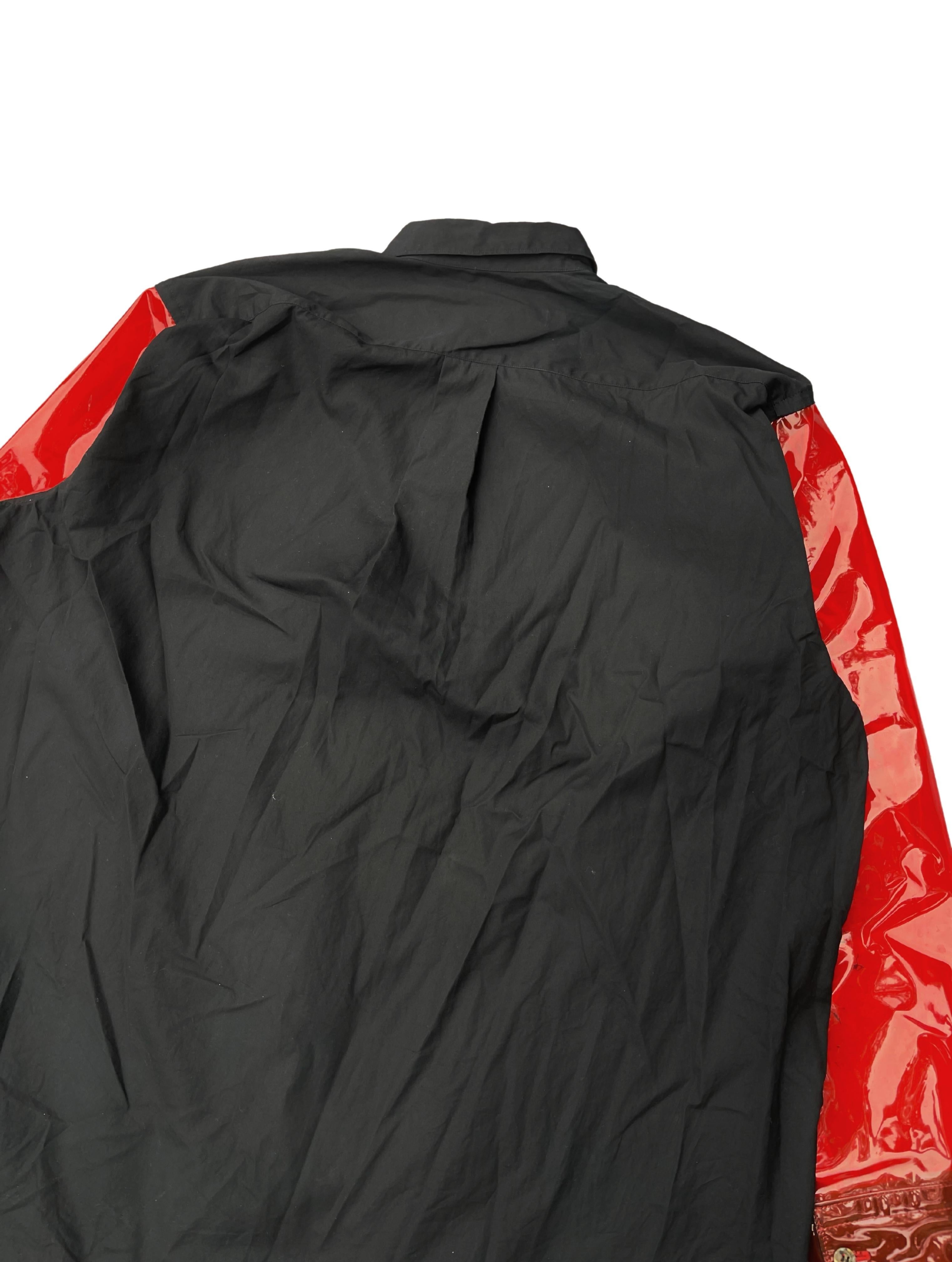 Women's or Men's Comme Des Garcons PVC Hybrid Shirt, Autumn Winter 1991 