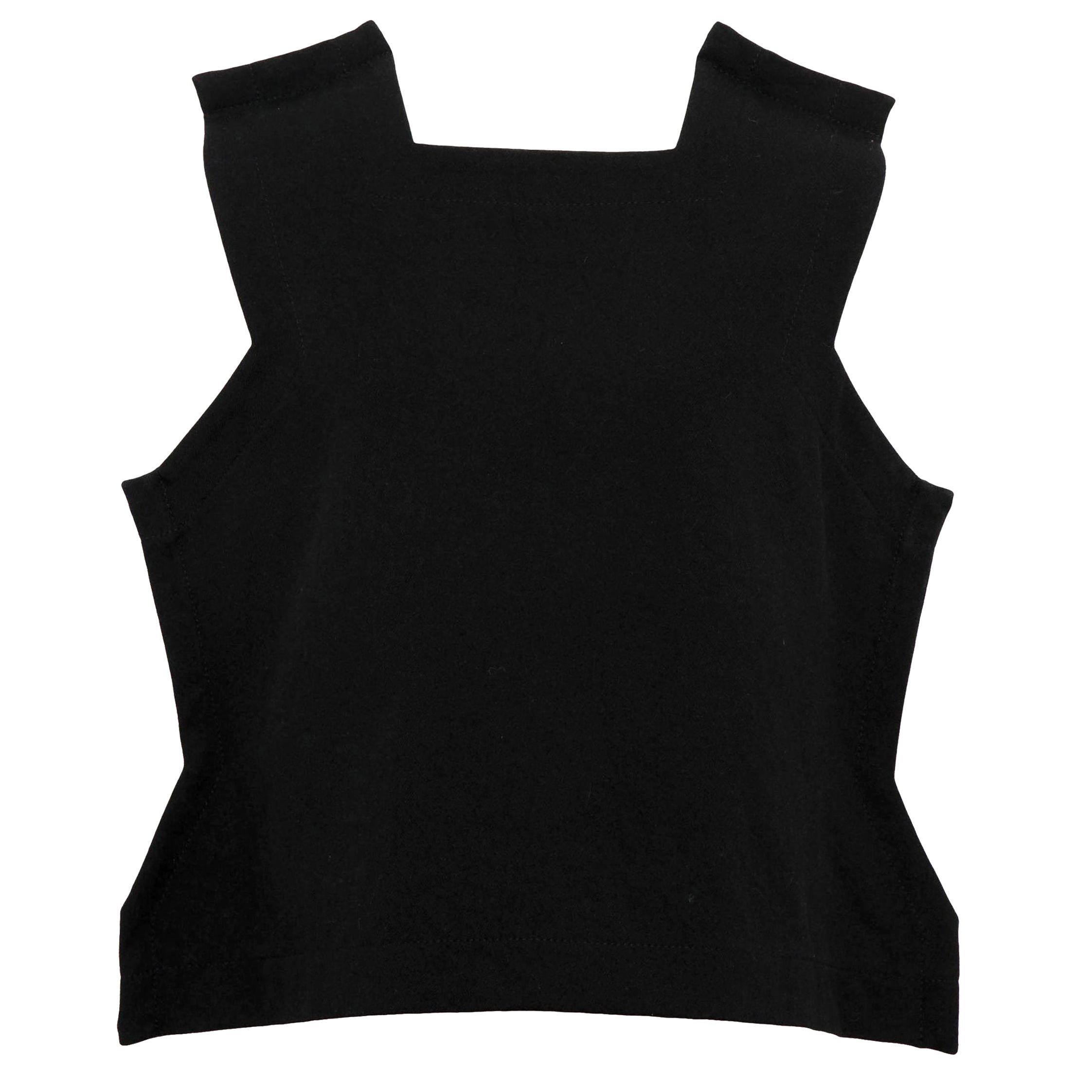 Comme Des Garcons Rare Black Top from 2 Dimensional Collection For Sale