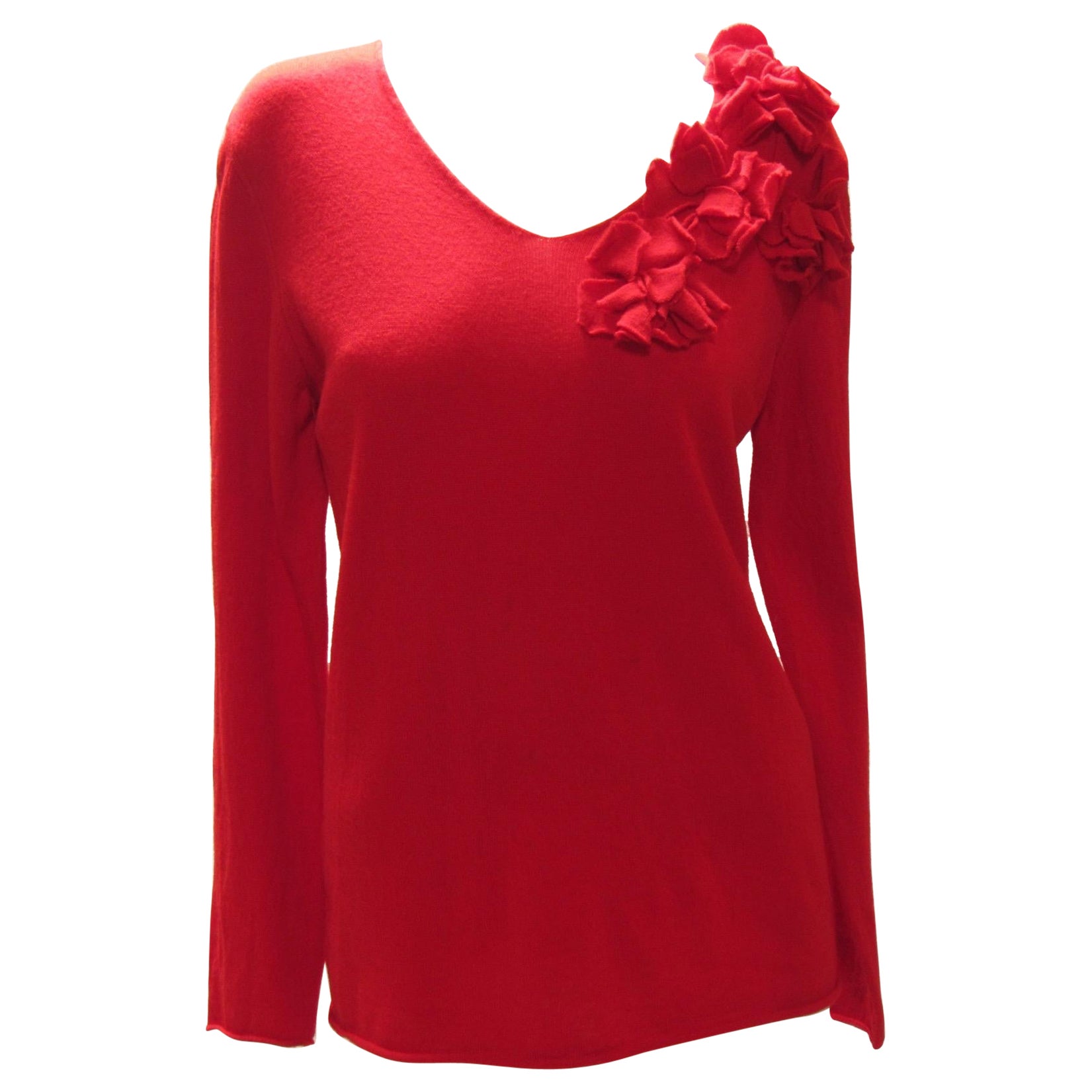 Suéter Flor Rojo Comme Des Garçons en venta