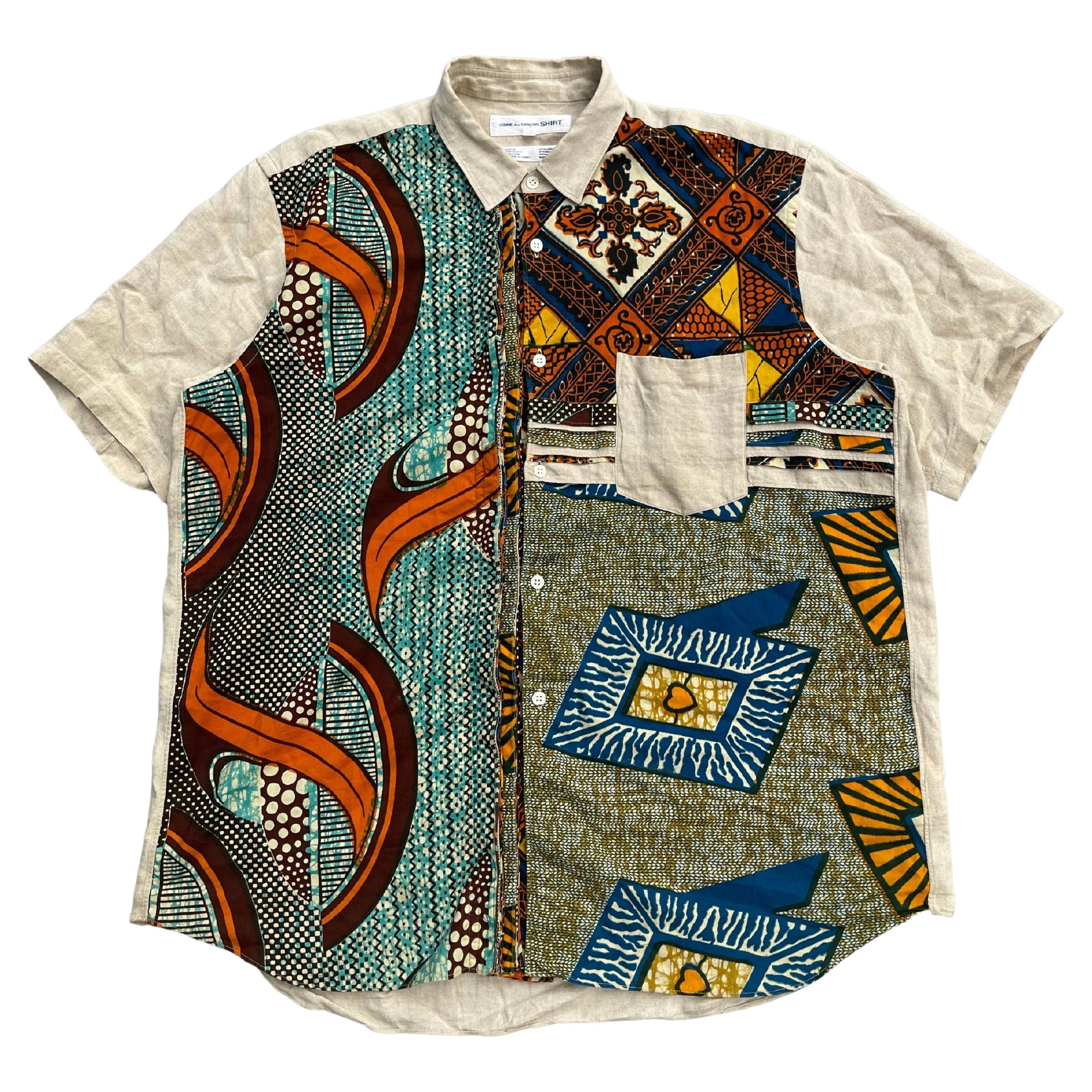 stave Brobrygge skildpadde Comme des Garcons Reggae Print Stacked Placket Linen Shirt For Sale at  1stDibs | raggae shirt