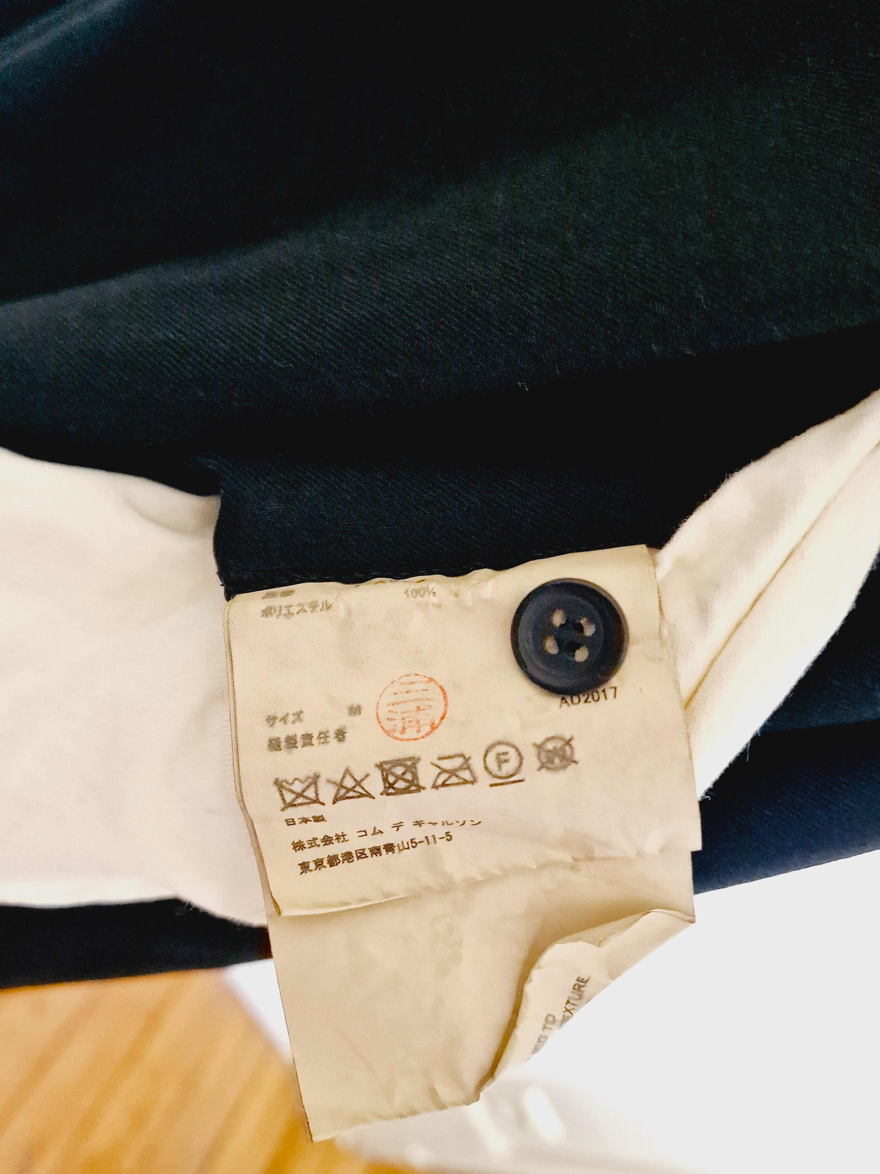 Comme des Garcons Rivet Riveted Suspenders Schwarzes plissiertes Herren- und Damenkleid im Angebot 9
