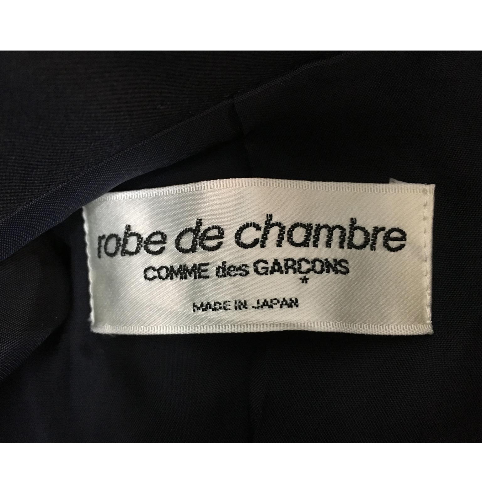 Comme des Garcons robe de chambre Black Faux Fur Detail Jacket AD 1997 2