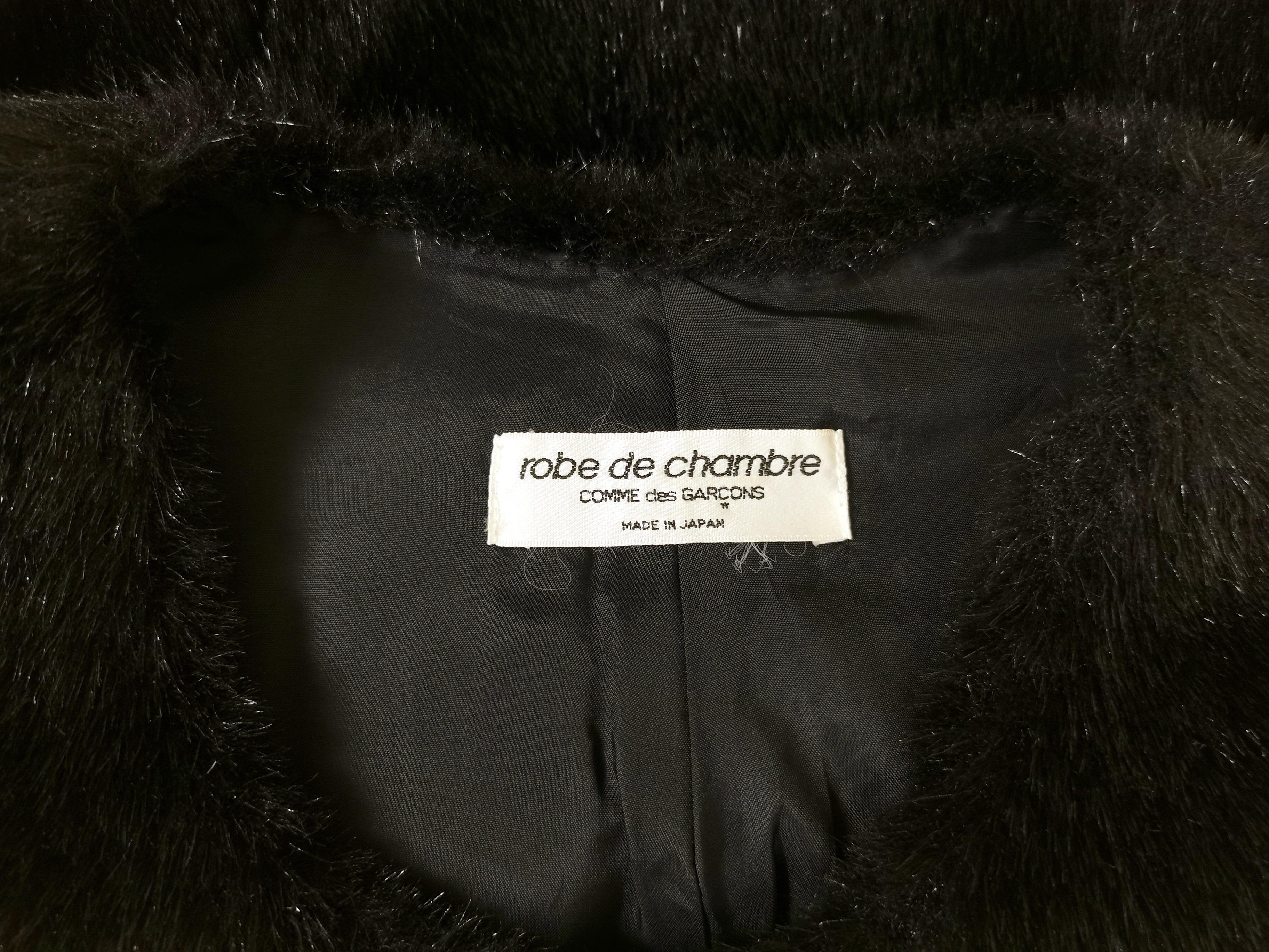 Comme des Garcons Robe de Chambre Fitted Faux Fur Vest AD1997 5