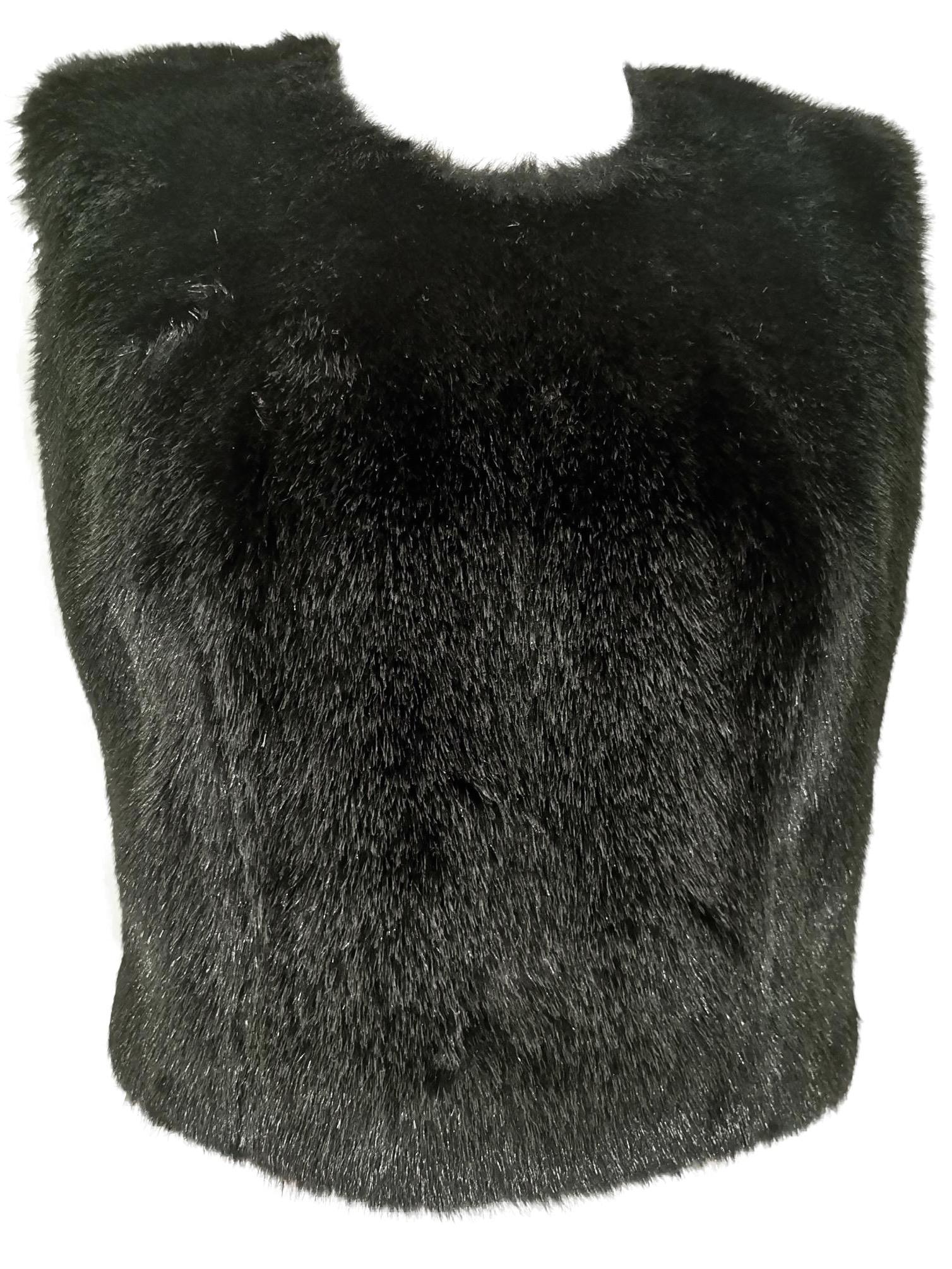 Comme des Garcons Robe de Chambre Fitted Faux Fur Vest AD1997 In Excellent Condition In Bath, GB