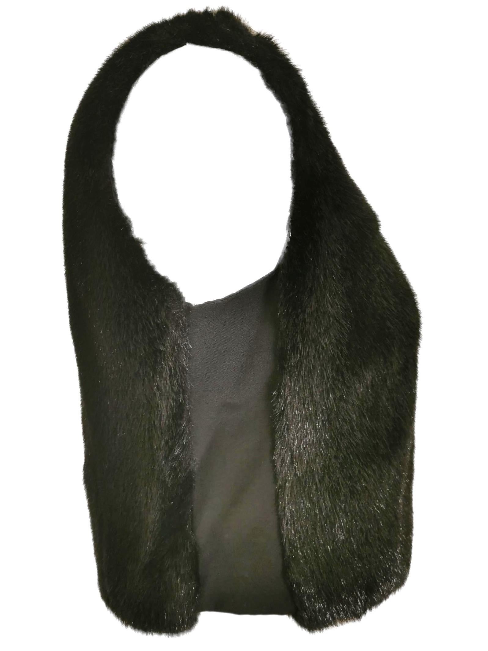 Women's or Men's Comme des Garcons Robe de Chambre Fitted Faux Fur Vest AD1997