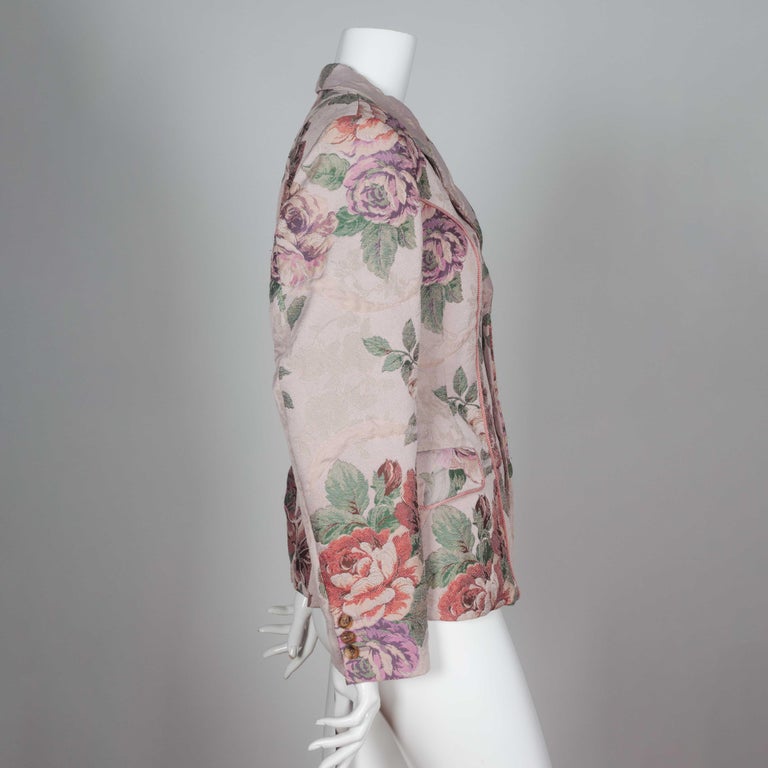 Comme des Garçons Robe de Chambre Floral Tapestry Jacket, 1999 at 1stDibs