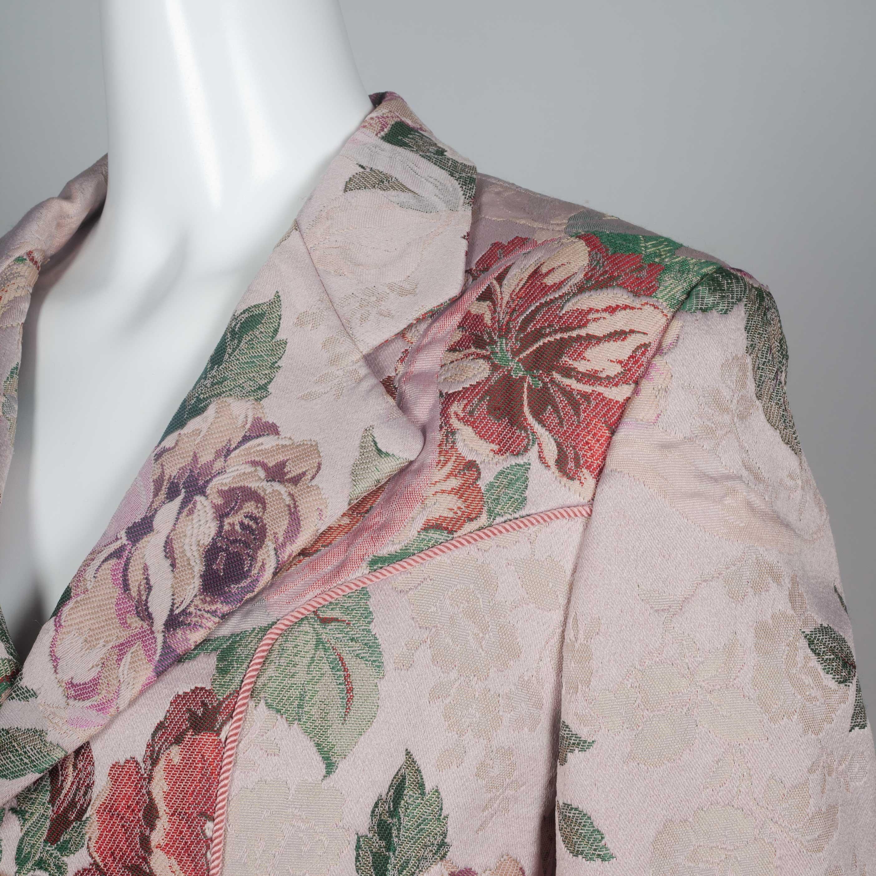 Comme des Garçons Robe de Chambre Floral Tapestry Jacket, 1999 In Good Condition In Chicago, IL