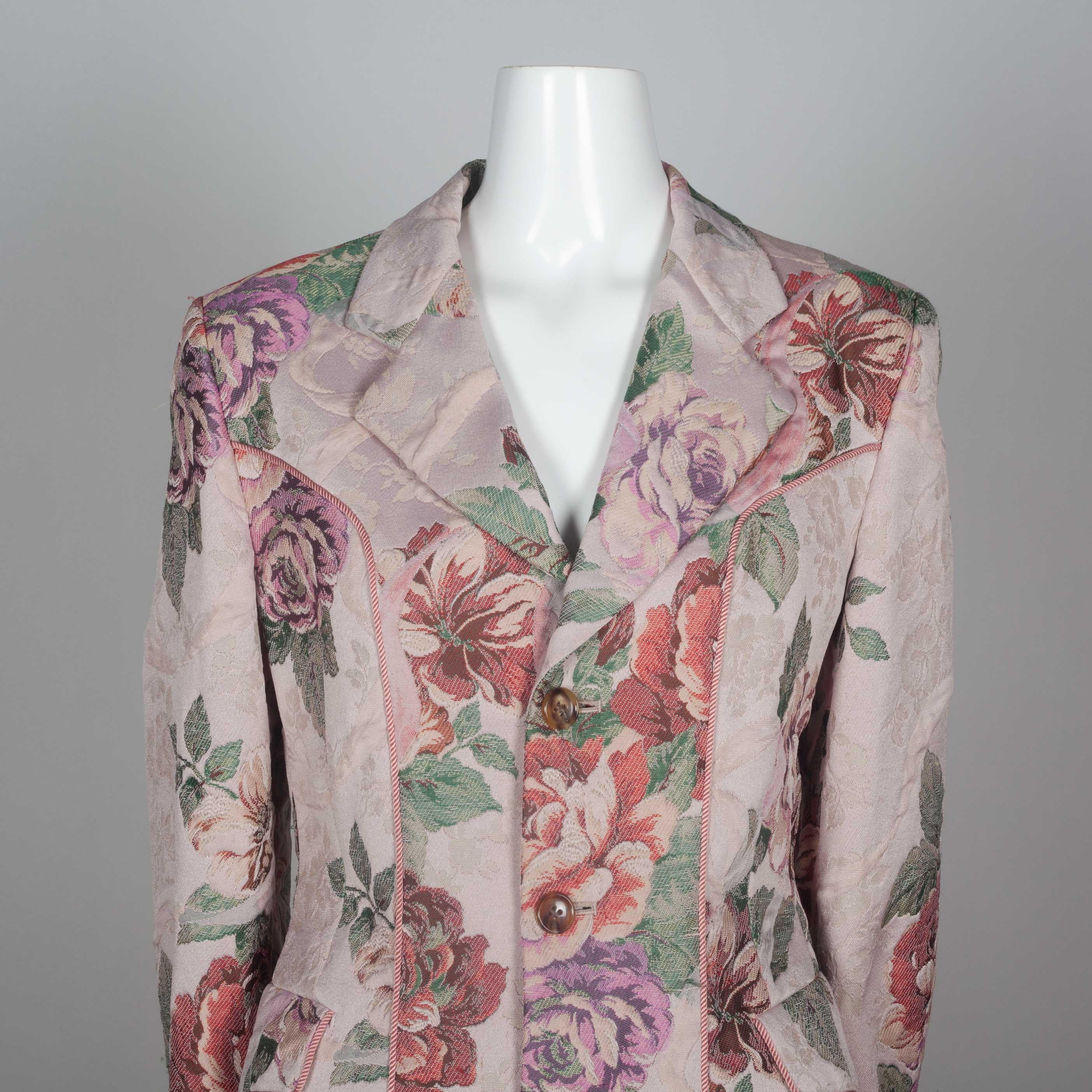 Women's or Men's Comme des Garçons Robe de Chambre Floral Tapestry Jacket, 1999