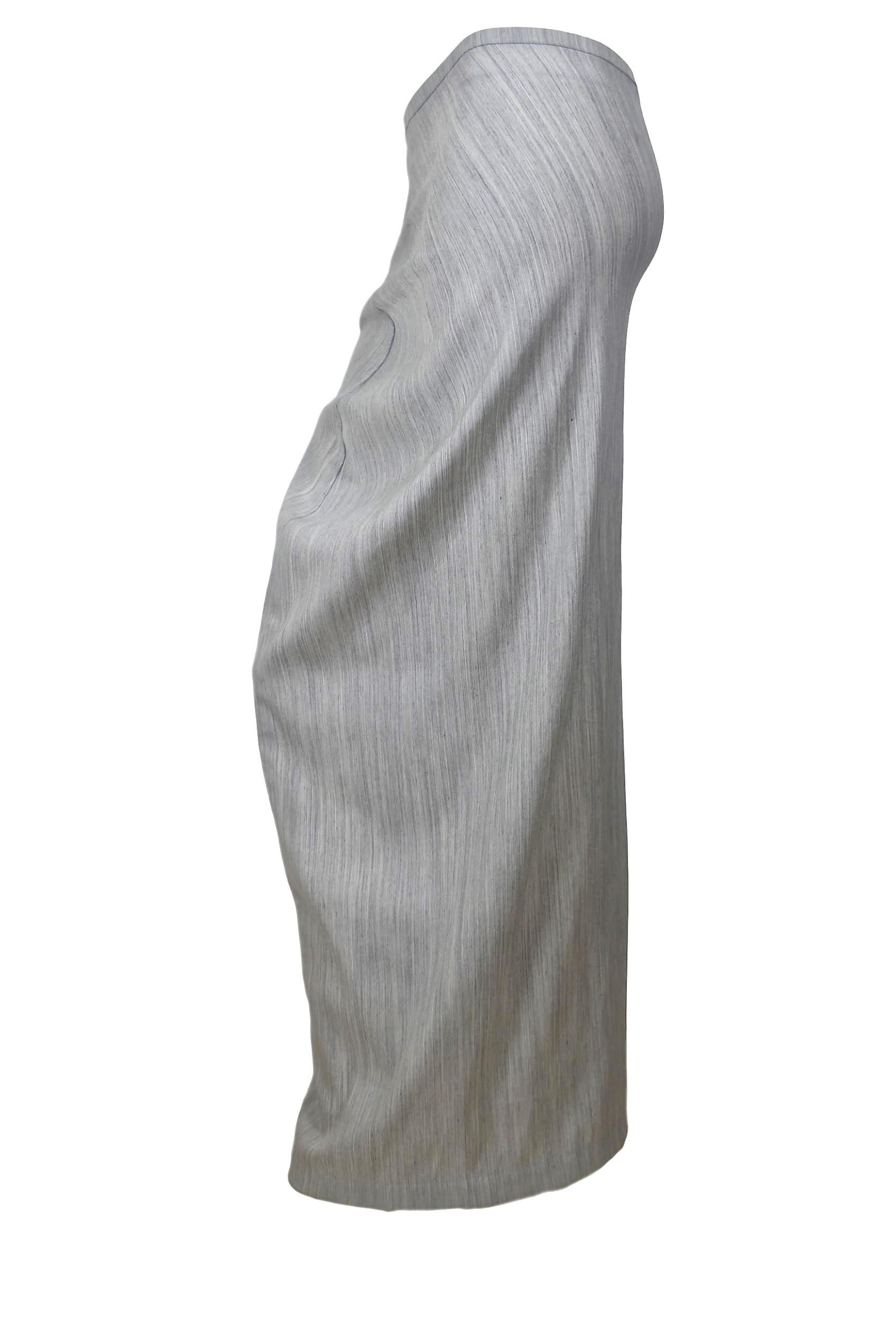 Gray Comme des Garcons Robe de Chambre Skirt AD 1996 For Sale