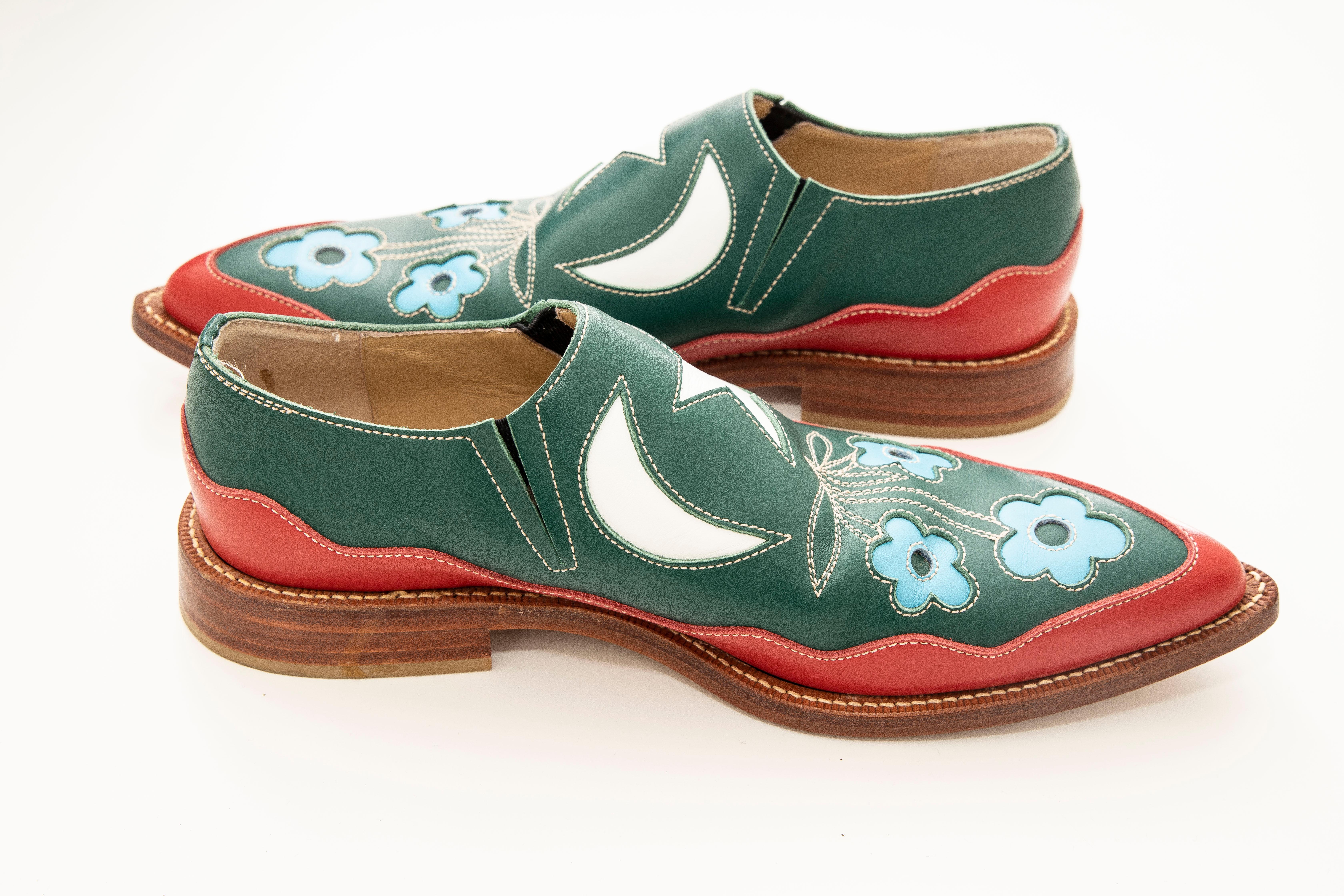 comme des garcons cowboy boots