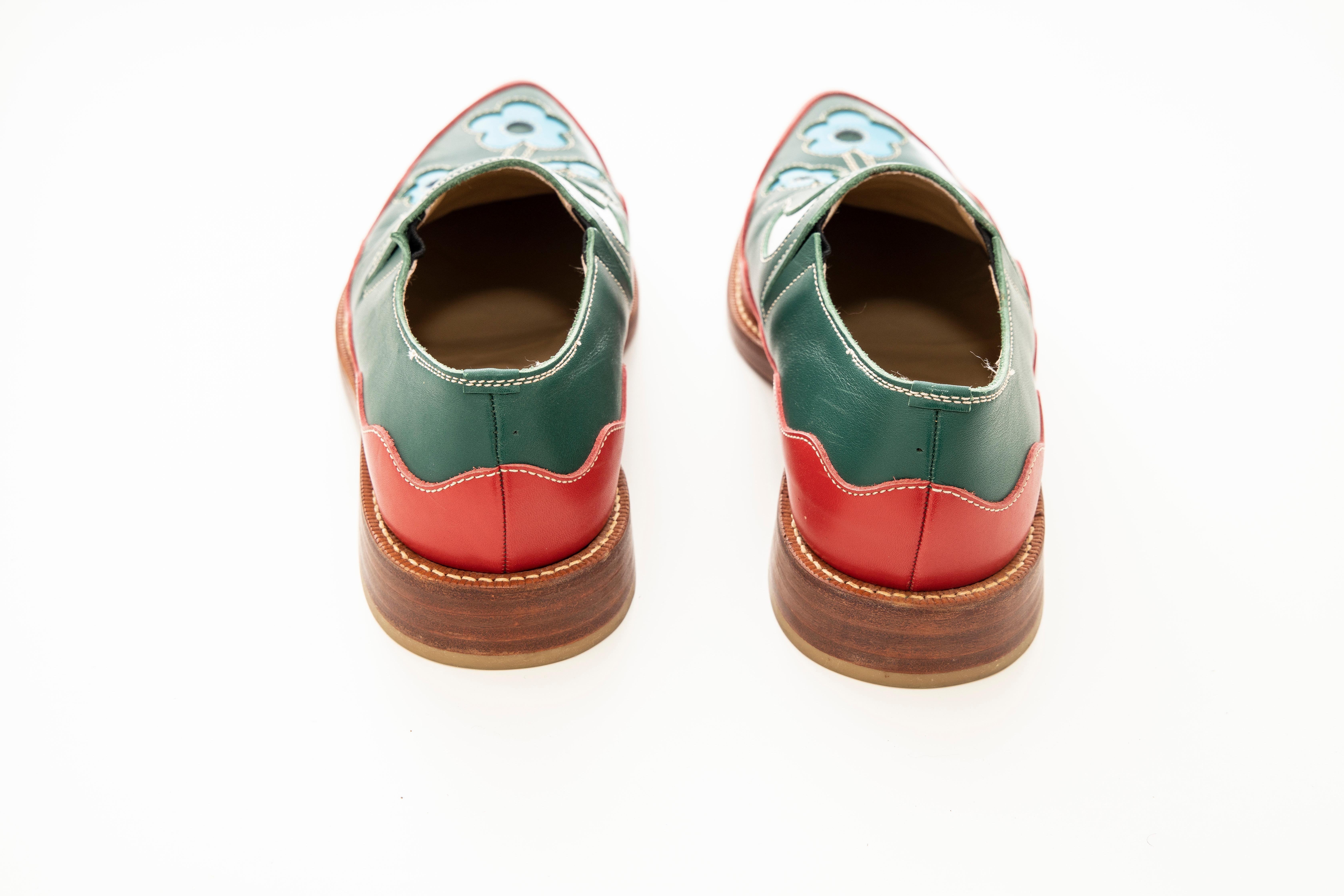 Comme des Garcons Runway Leather Loafers with Stacked Heels , Fall 1998 1