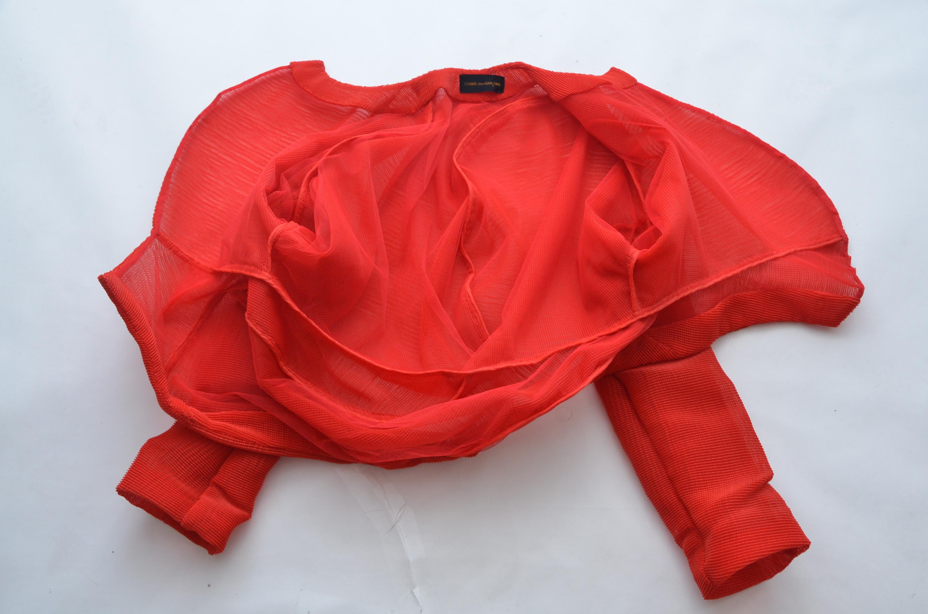 Comme Des Garcons Runway'97 'Body Meets Dress' 'Bump' Collection Organza Jacket  4