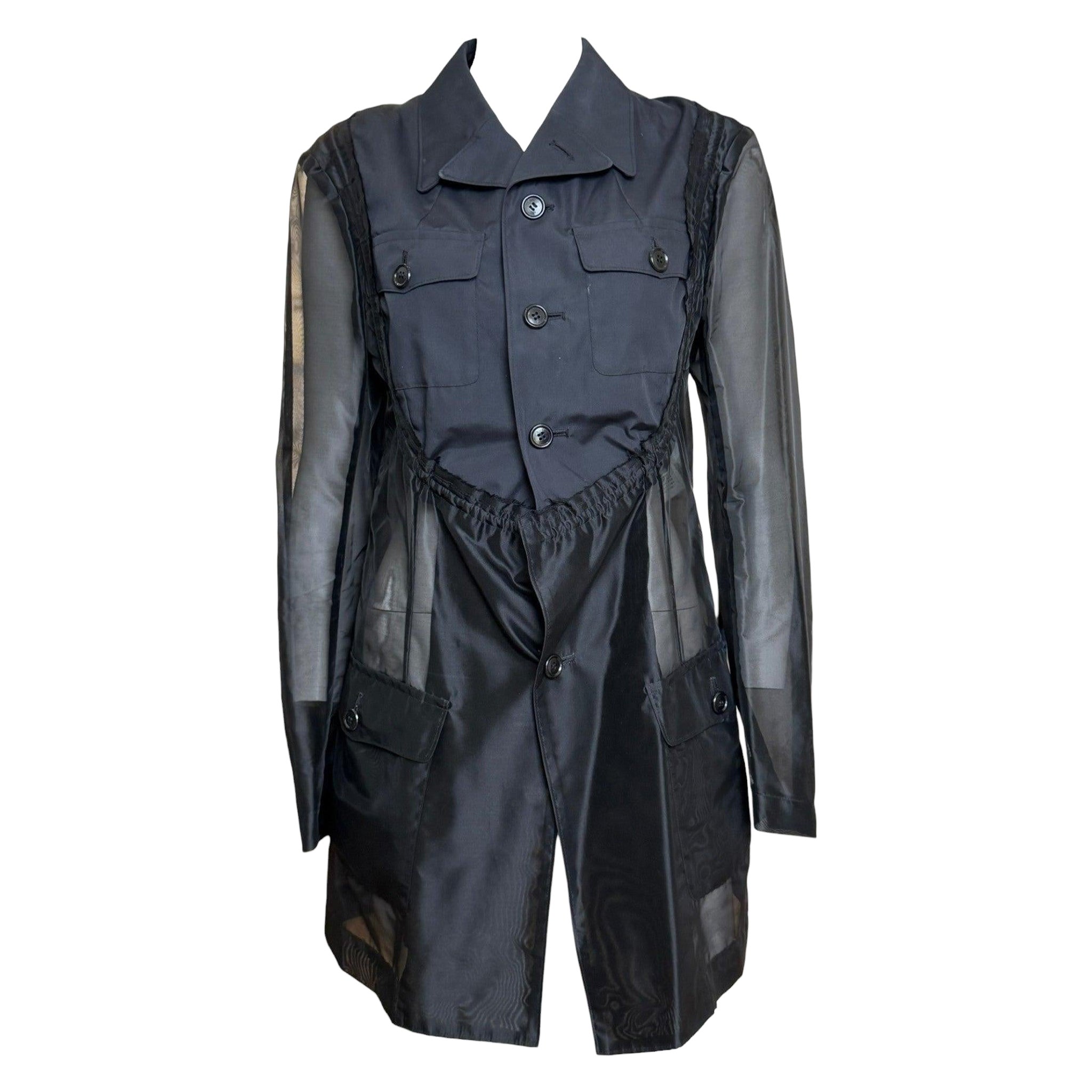 Comme Des Garçons S/S 2002 Sheer Hybrid Military Jacket