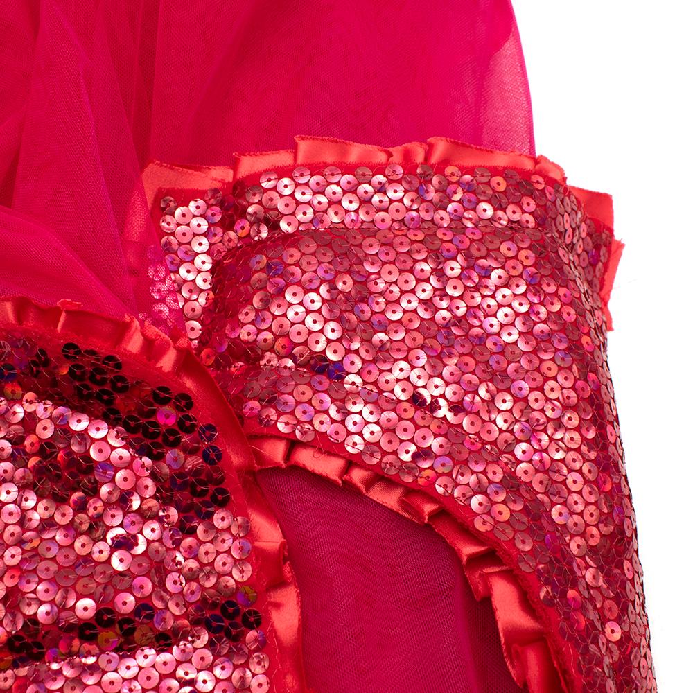 Comme Des Garçons sequinned tulle midi skirt - Size S For Sale 2