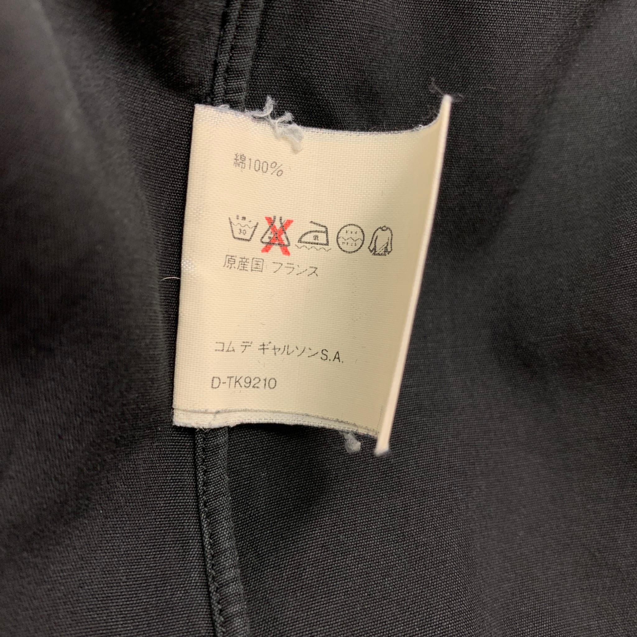 COMME des GARCONS SHIRT Size L Black Cotton One Pocket Long Sleeve Shirt In Good Condition In San Francisco, CA