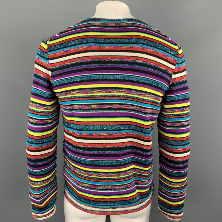 COMME des GARCONS SHIRT Size L Multi-Color Stripe Polyester Blend ...