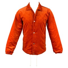 COMME des GARCONS SHIRT Size M Orange Corduroy Cotton Jacket