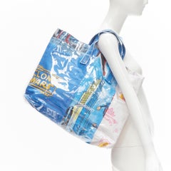 COMME DES GARCONS SHIRT The Clone Wars Barbie patchwork PVC tote bag