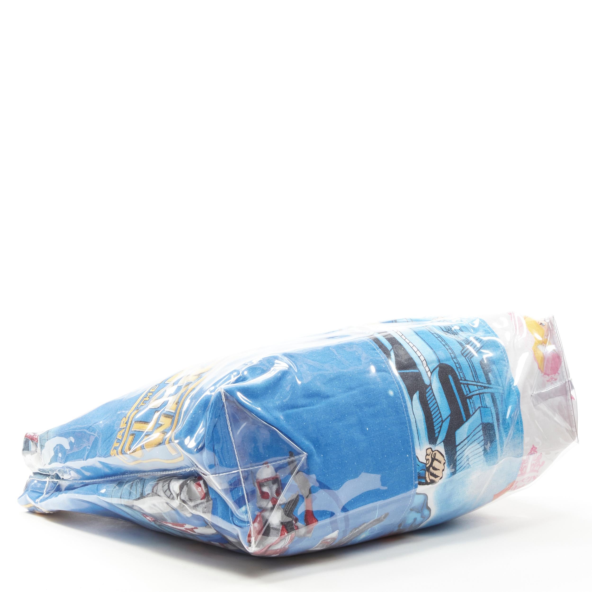 COMME DES GARCONS SHIRT The Clone Wars Barbie patchwork PVC tote bag 2