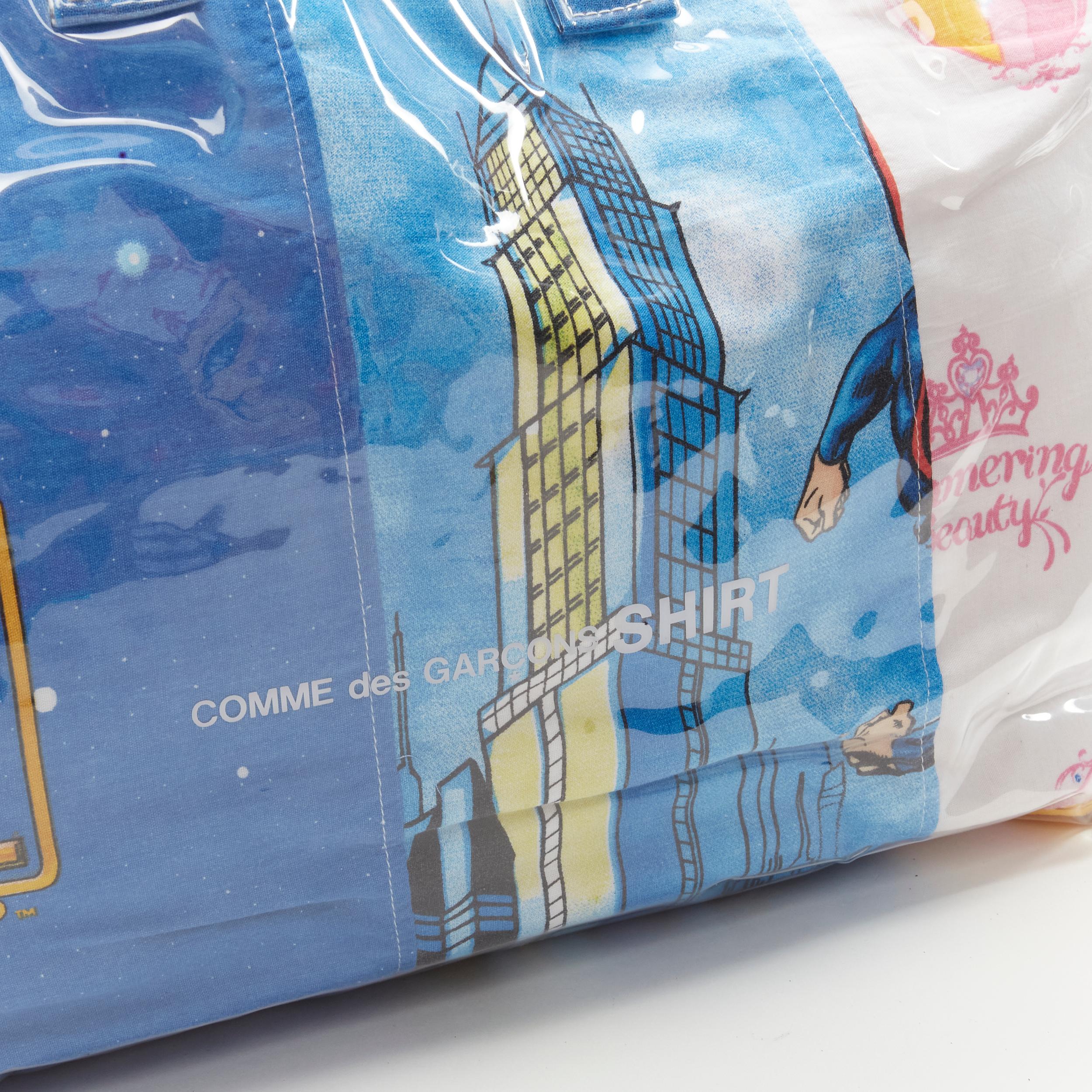 COMME DES GARCONS SHIRT The Clone Wars Barbie patchwork PVC tote bag 3