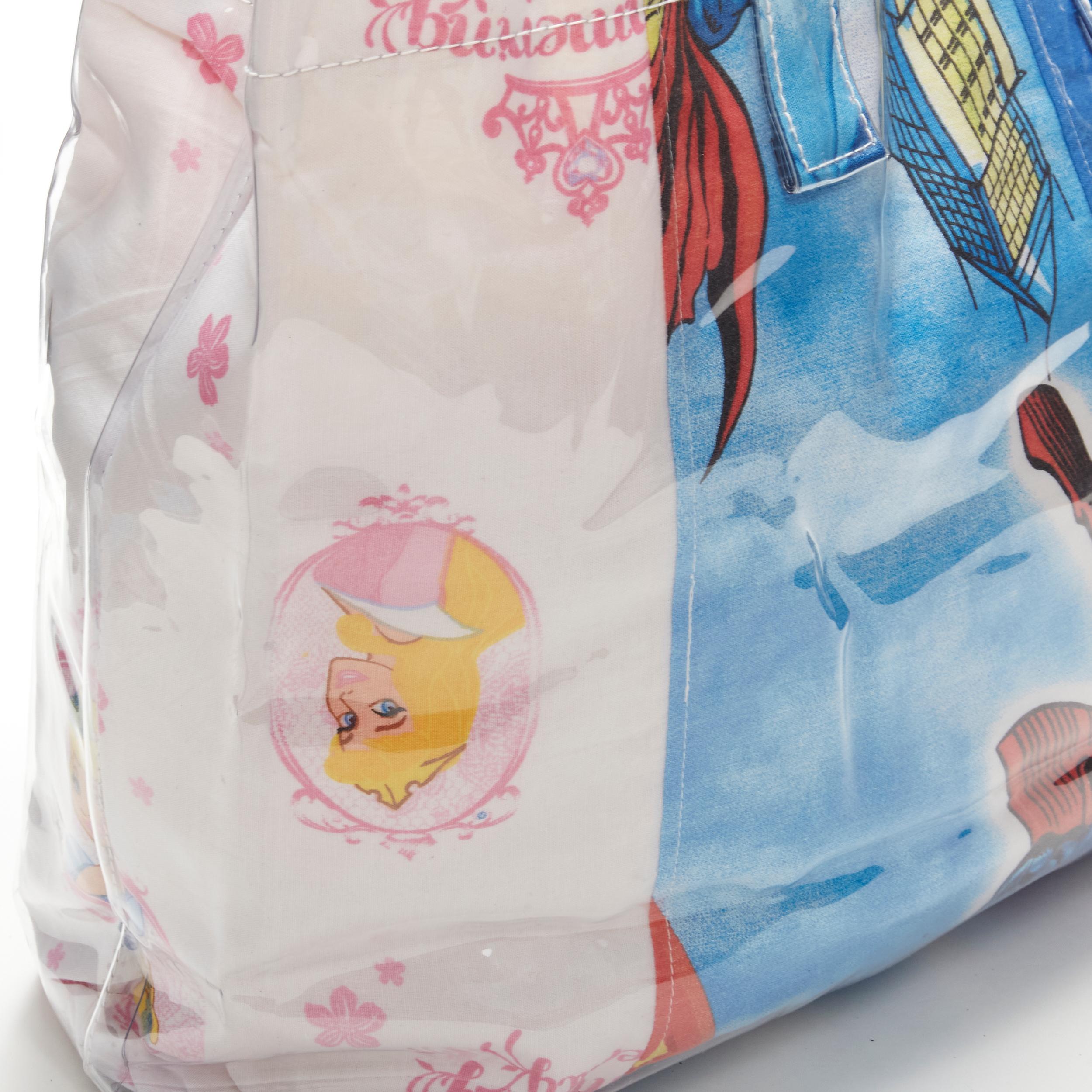 COMME DES GARCONS SHIRT The Clone Wars Barbie patchwork PVC tote bag 4