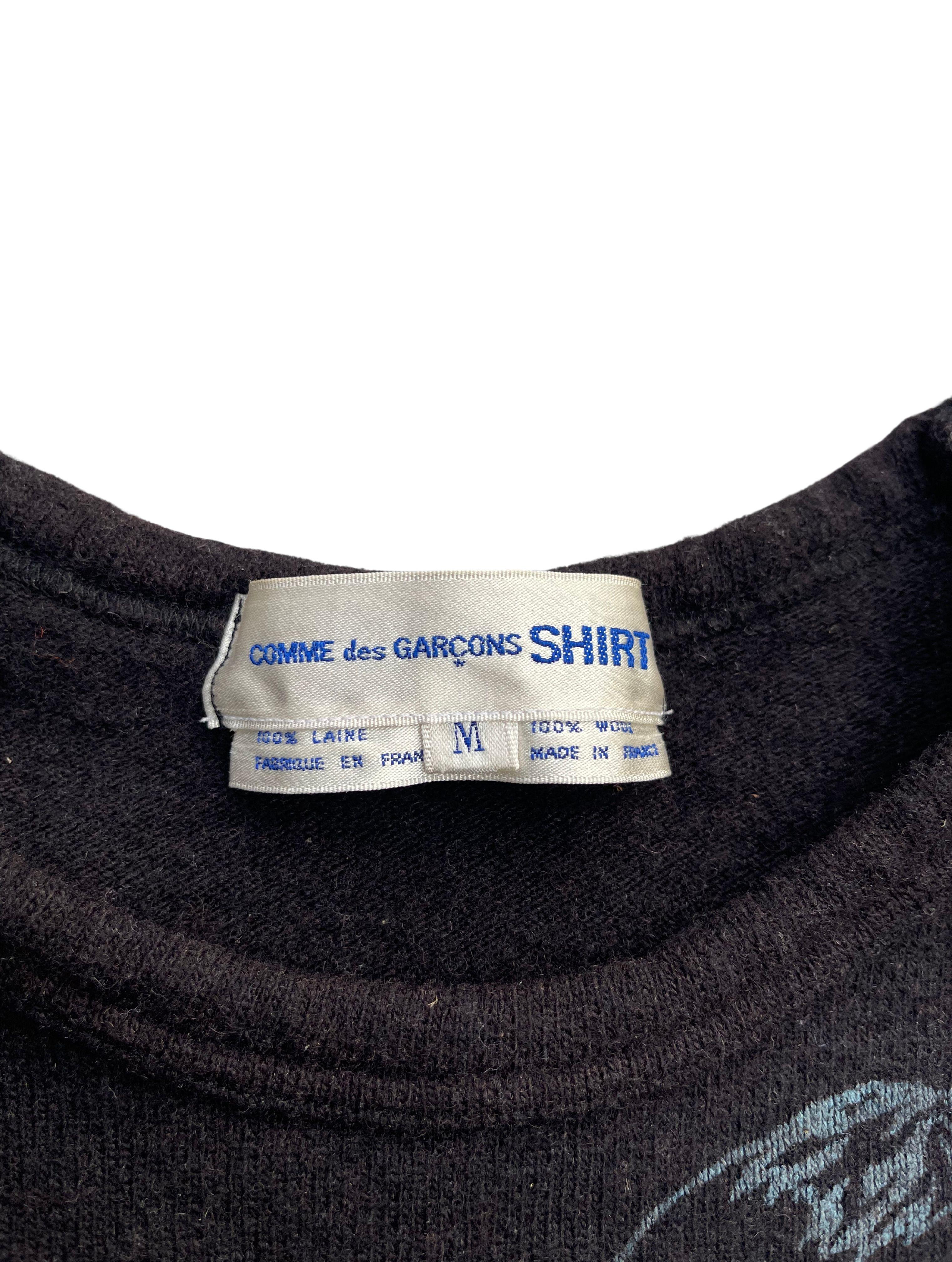 cdg shirt tag