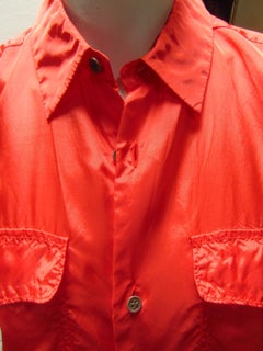 Comme Des Garçons Short Sleeve Button Down Top
