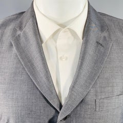 COMME des GARCONS Giacca sportiva taglia M in lana e mohair grigio con revers a notch
