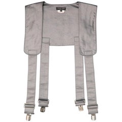 COMME des GARCONS Size M Grey Polyester / Silk Suspender Harness