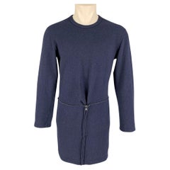 COMME des GARCONS Size M Navy Solid Wool Blend Pullover