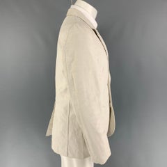 COMME des GARCONS Size M Off White Linen Cotton Notch Lapel Sport Coat