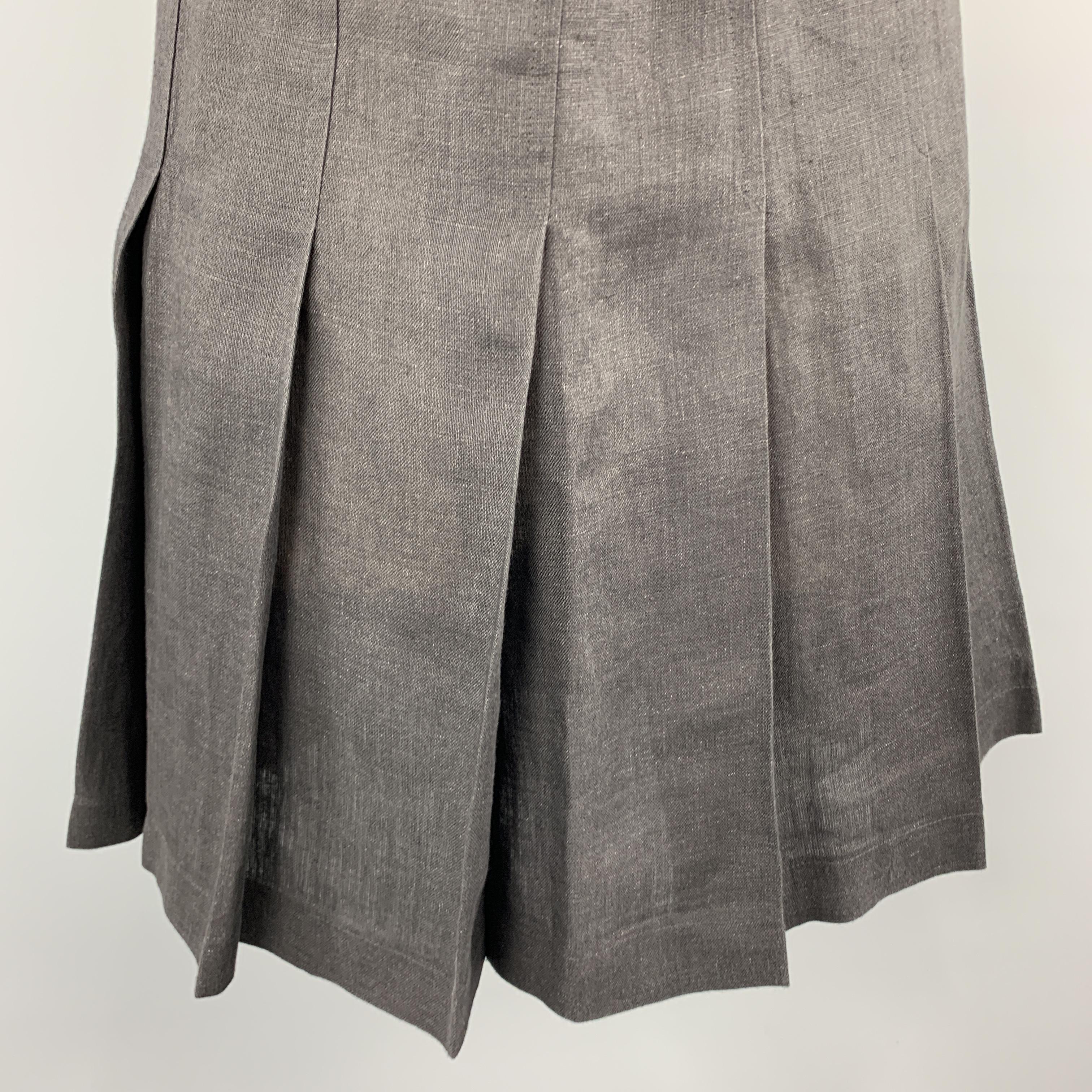 gathered pleated skirt